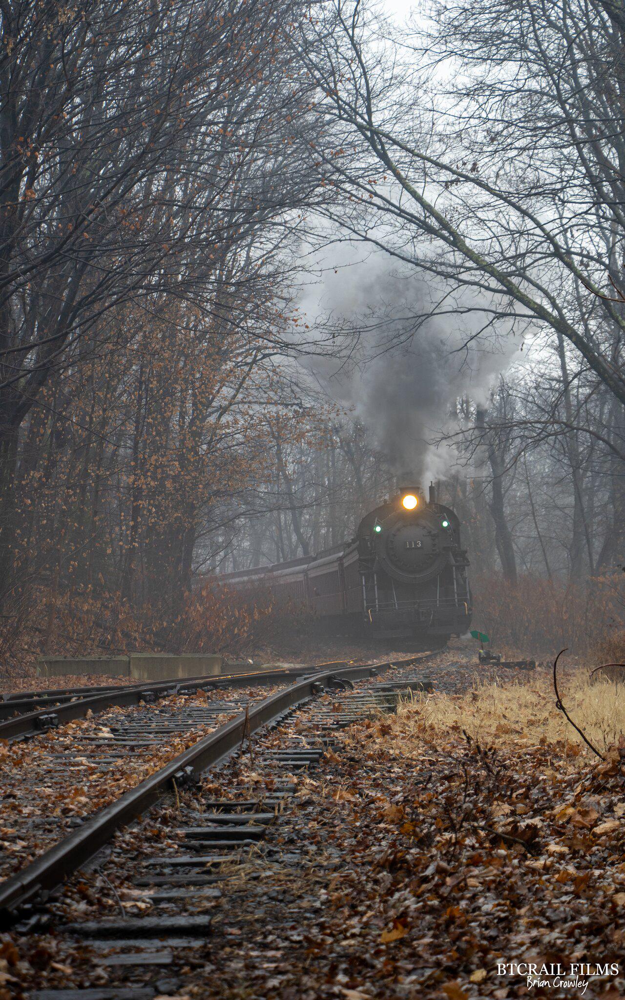 [OC] CNJ 113 Approaches the Historic Minersville Train Station in
