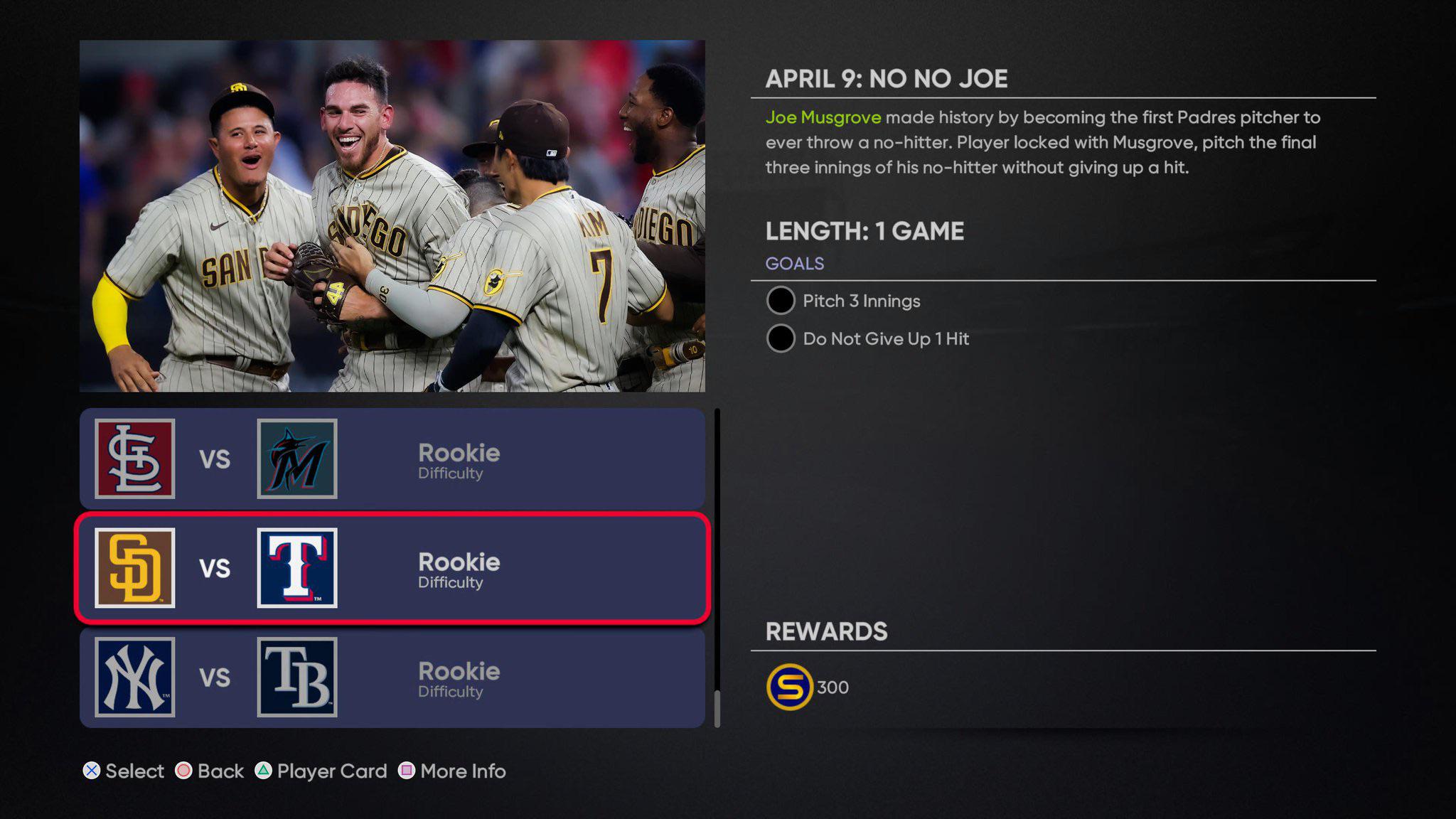 In The Show ‘21, they added a challenge to pitch the last 3 innings of the No Hitter! r/Padres