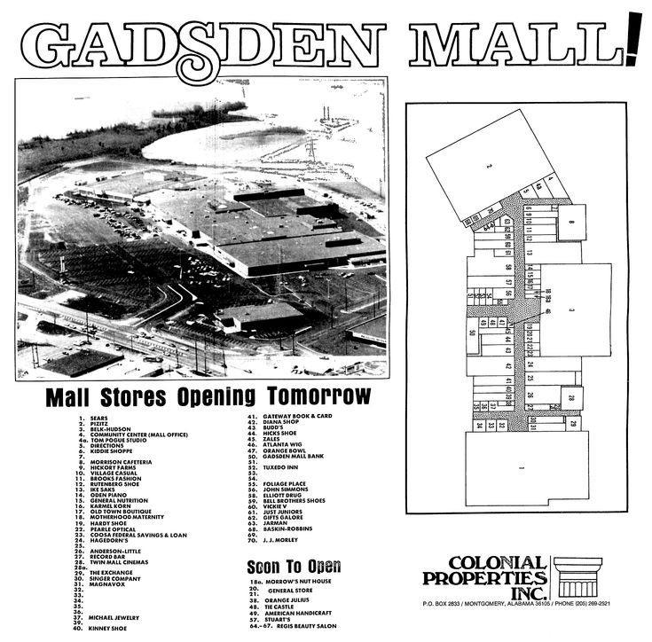 Gadsden Mall ad July 29 1974 Gadsden, Alabama r/Alabama