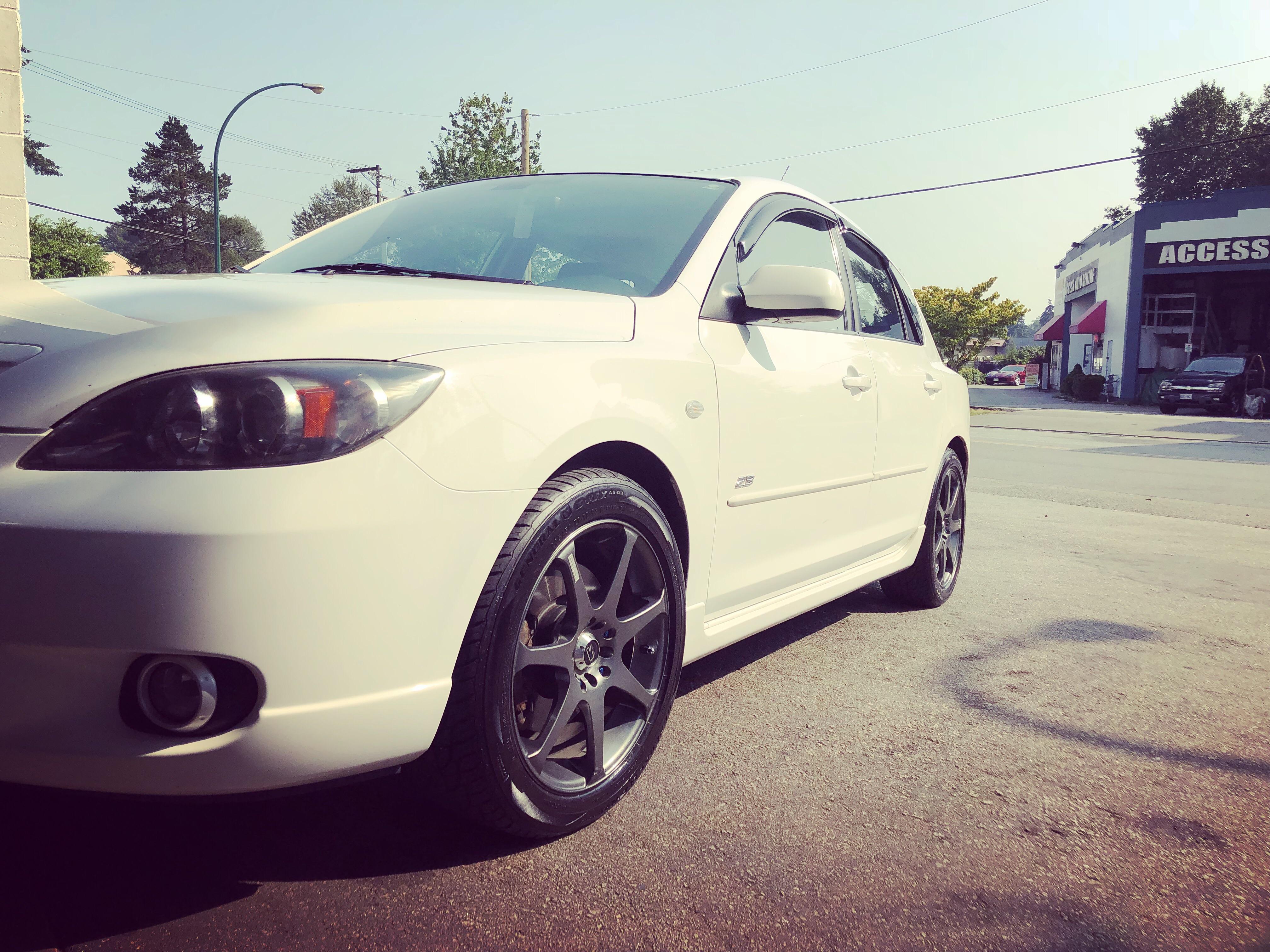 Put some new wheels on my 04 Mazda 3 2.3L GT! : r/mazda3