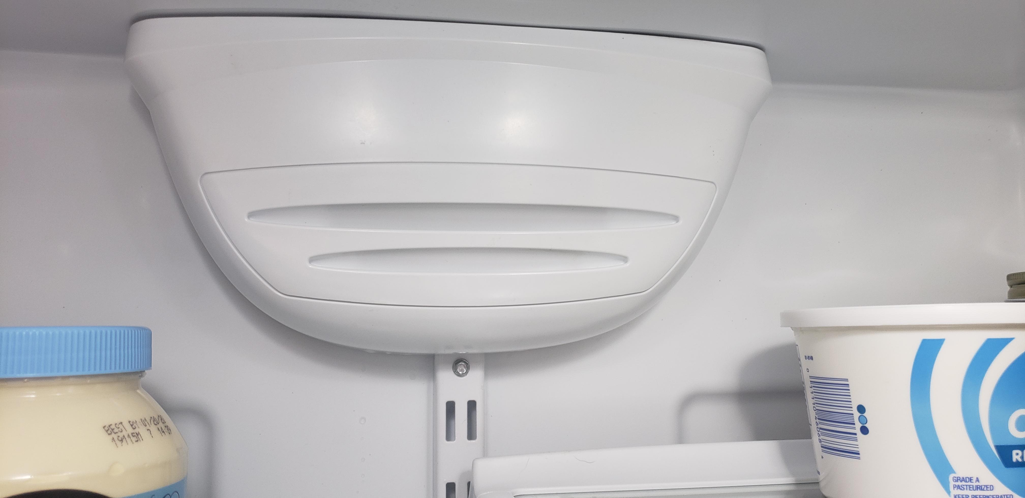 WRB322DMBW00 Freezer cold, Fridge warm, trying to remove this fan cover