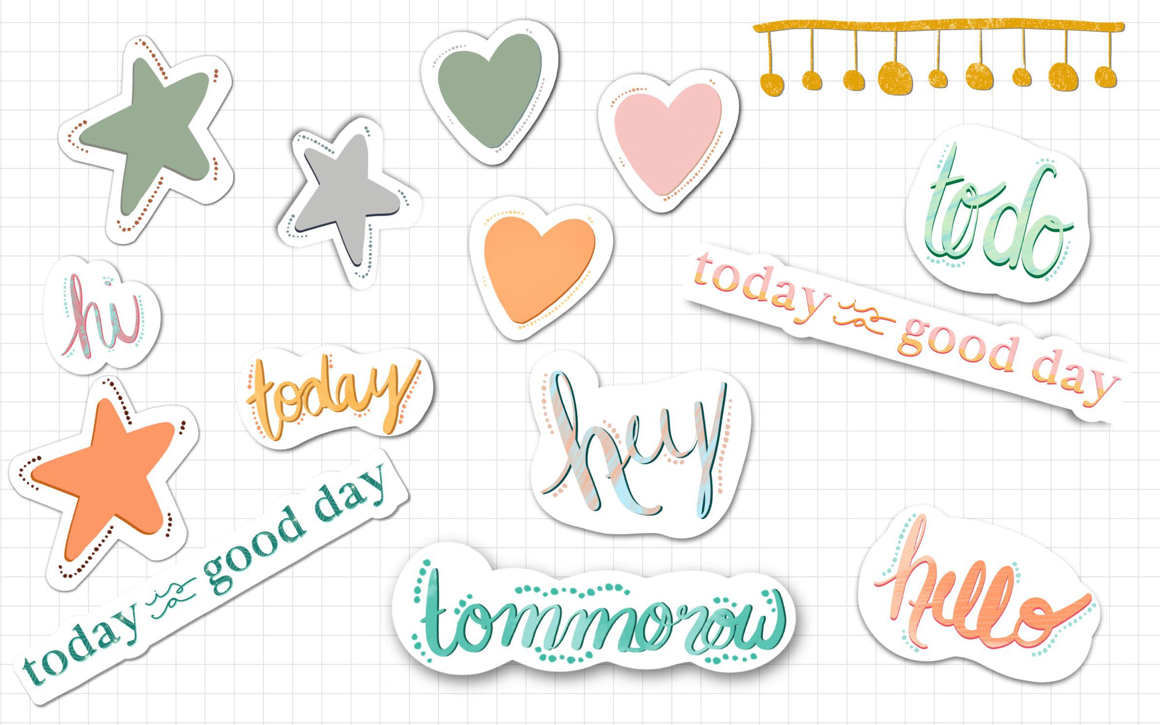 Update to my last sticker post Added shadows to stickers to make them