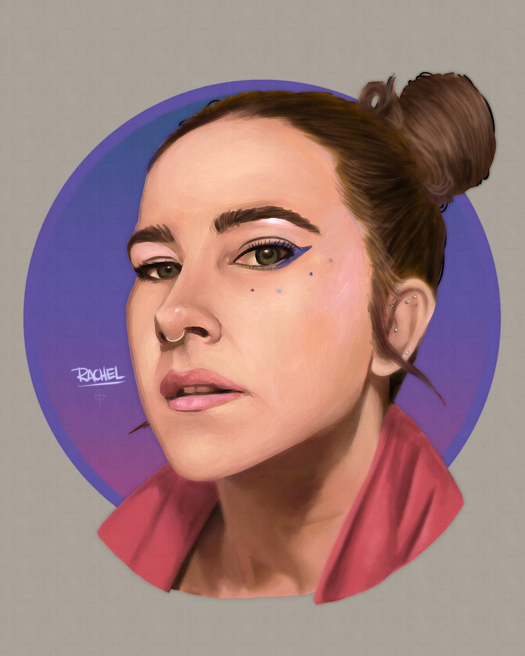 Painting my friends series. One of my favorite paintings I've ever done