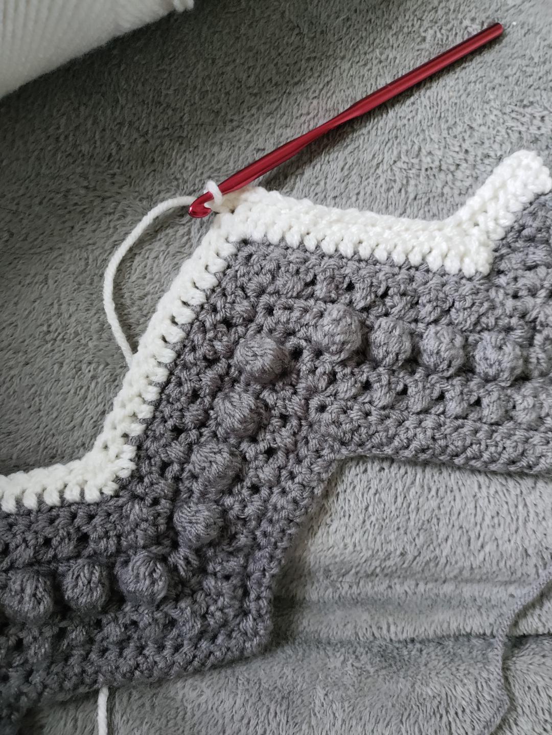 I'm learning so many new stitches with this one! Probably the most