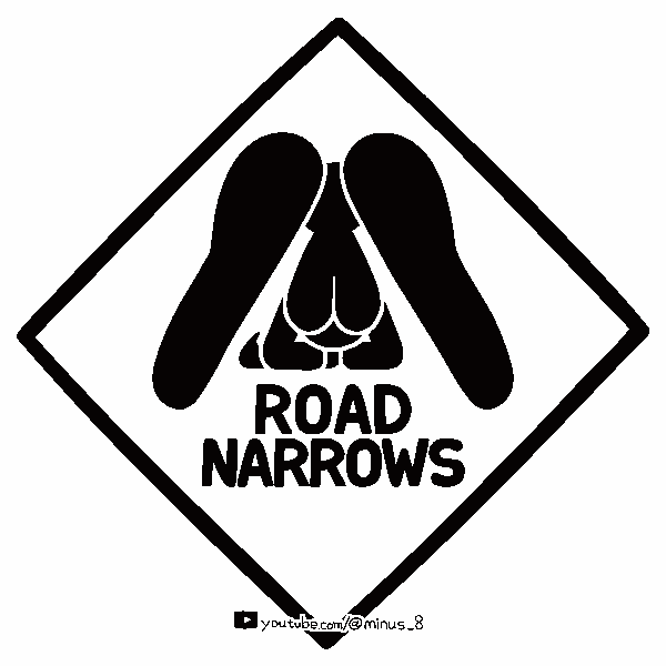Road Narrows r/minus8