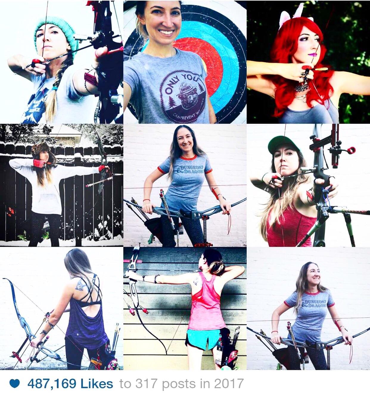 My instagram has a decidedly archery based theme for 2017. r/Archery