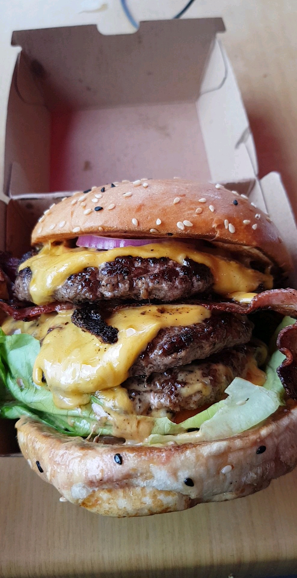 Greasy Triple Cheeseburger r/burgers