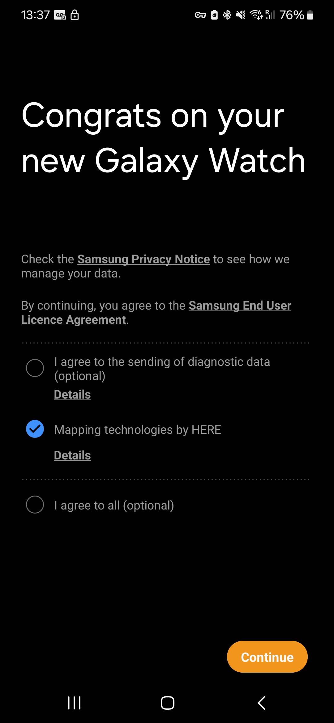 I'm stuck on this window and even if I click Continue, I can't continue