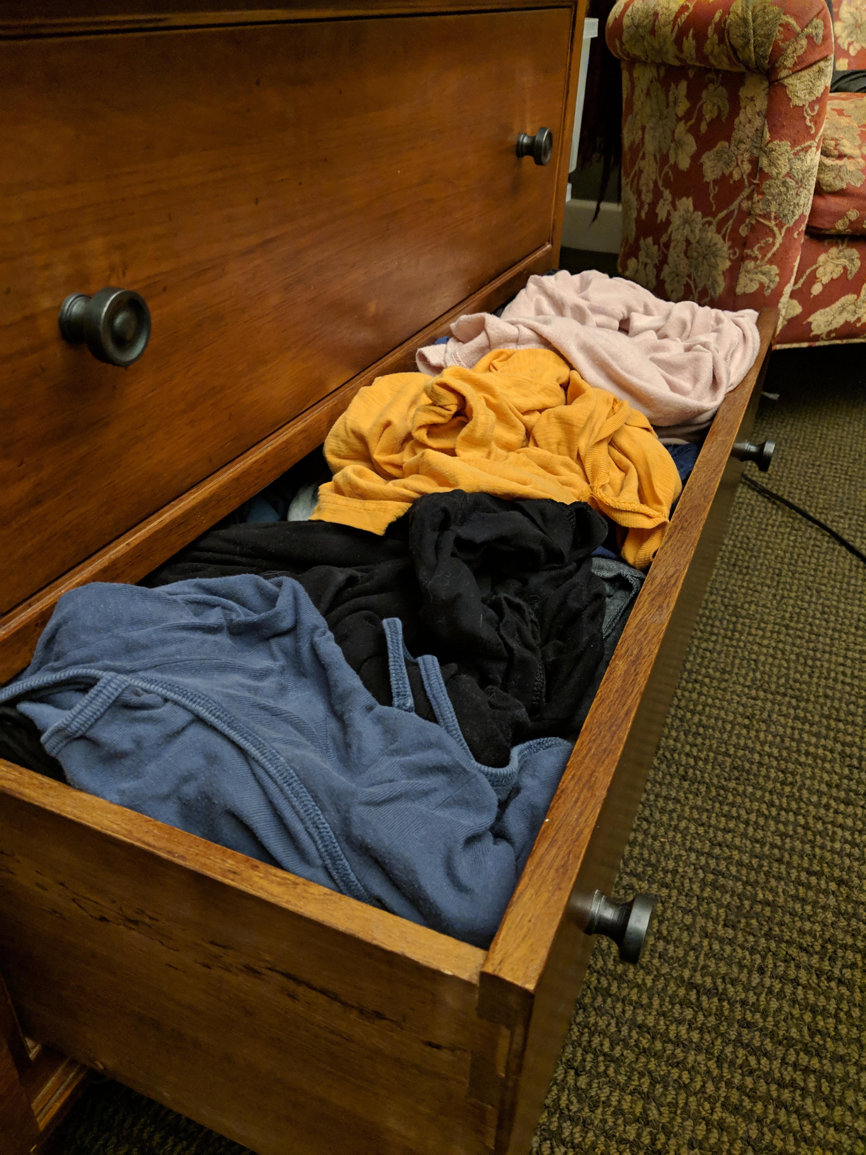 My wife's pajama drawer r/mildlyinfuriating