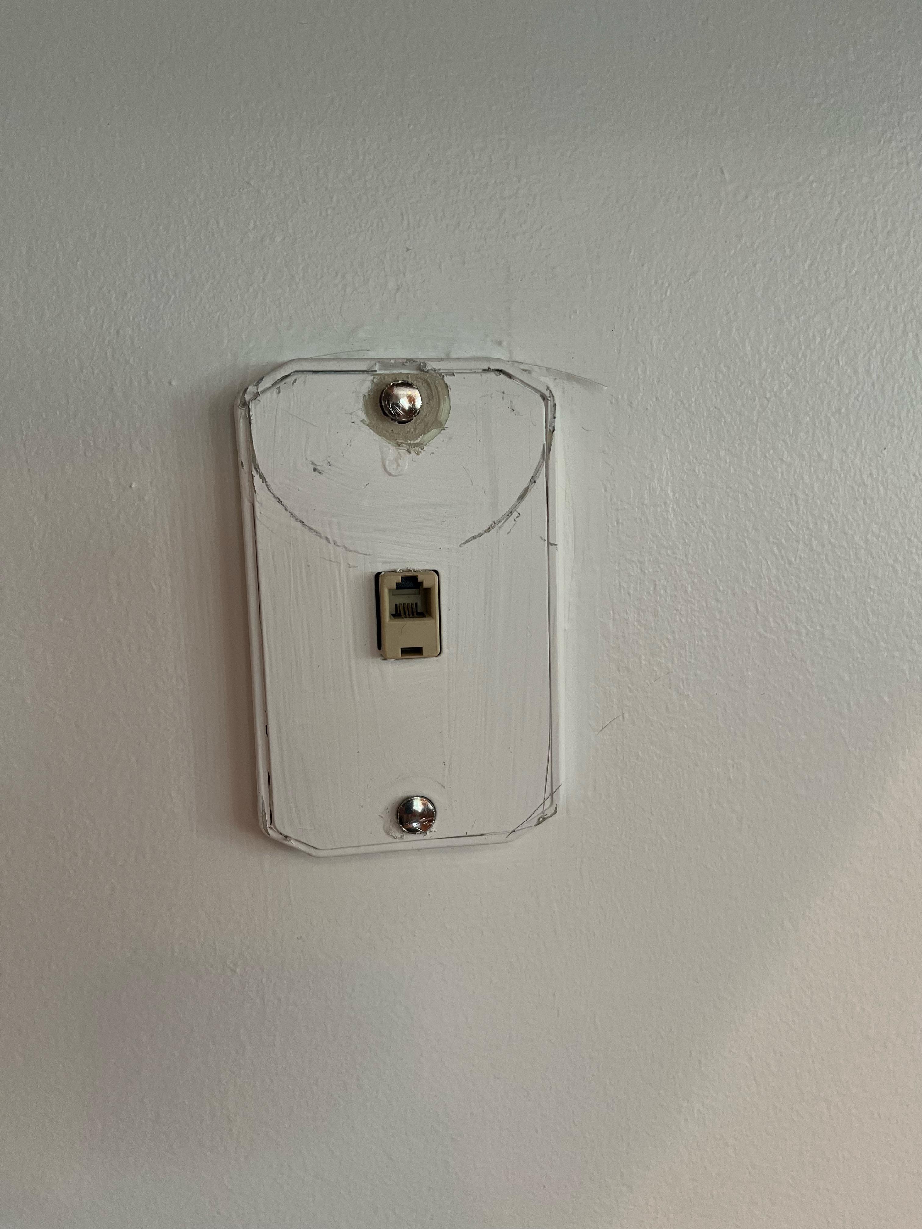 Remove old phone Jack, screws have no slots. How to remove? : r