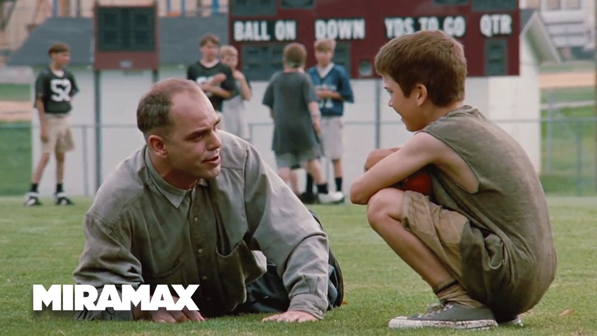 Billy bob Thornton and Lucas Black training for Friday Night Lights r