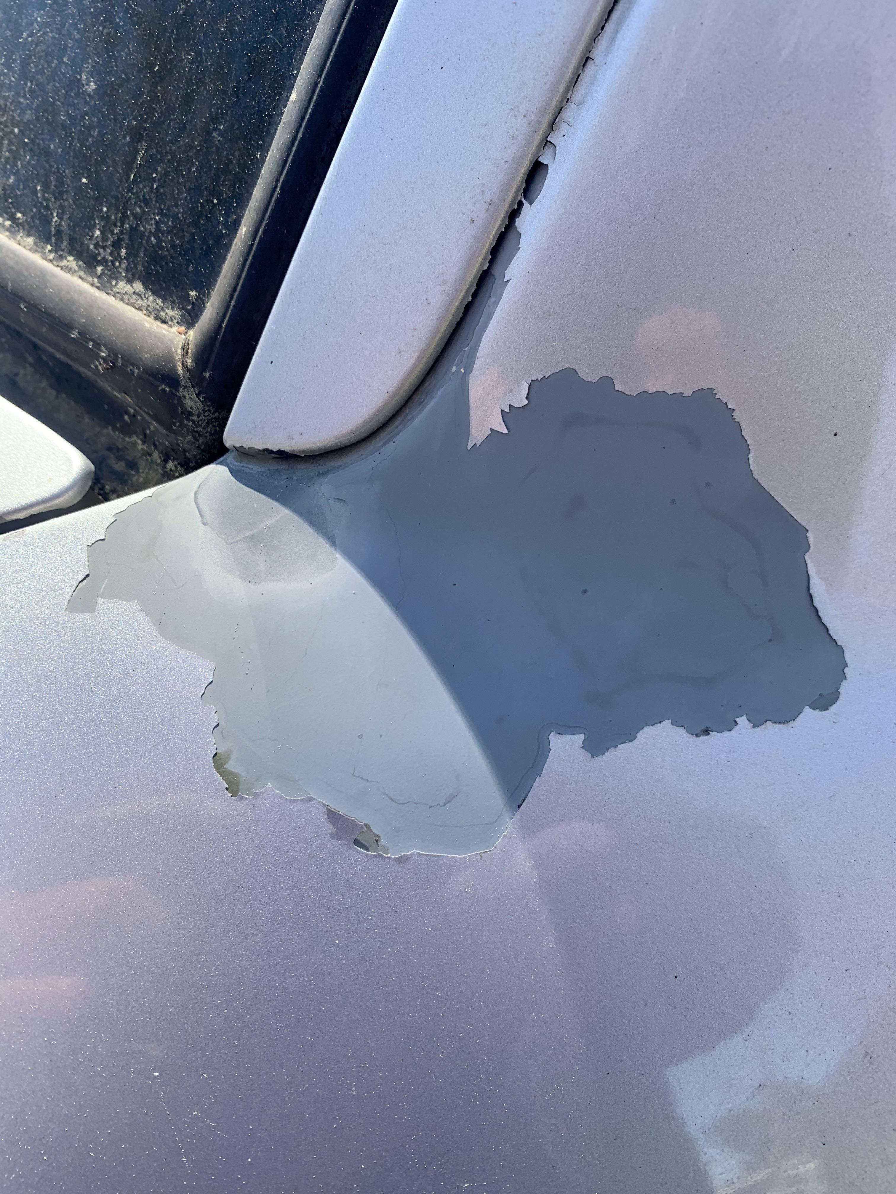 The paint on my car is peeling. r/notinteresting