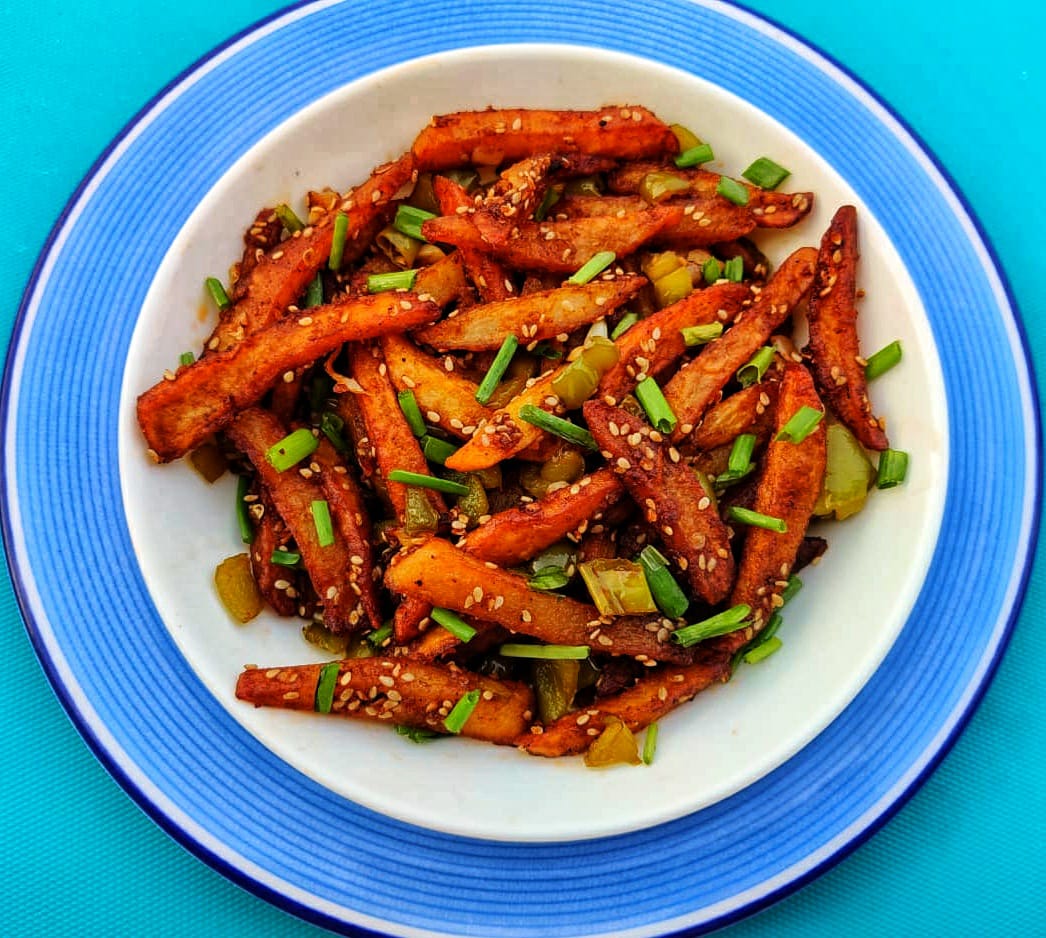 Spicy Honey Chilli Potato r/spicy