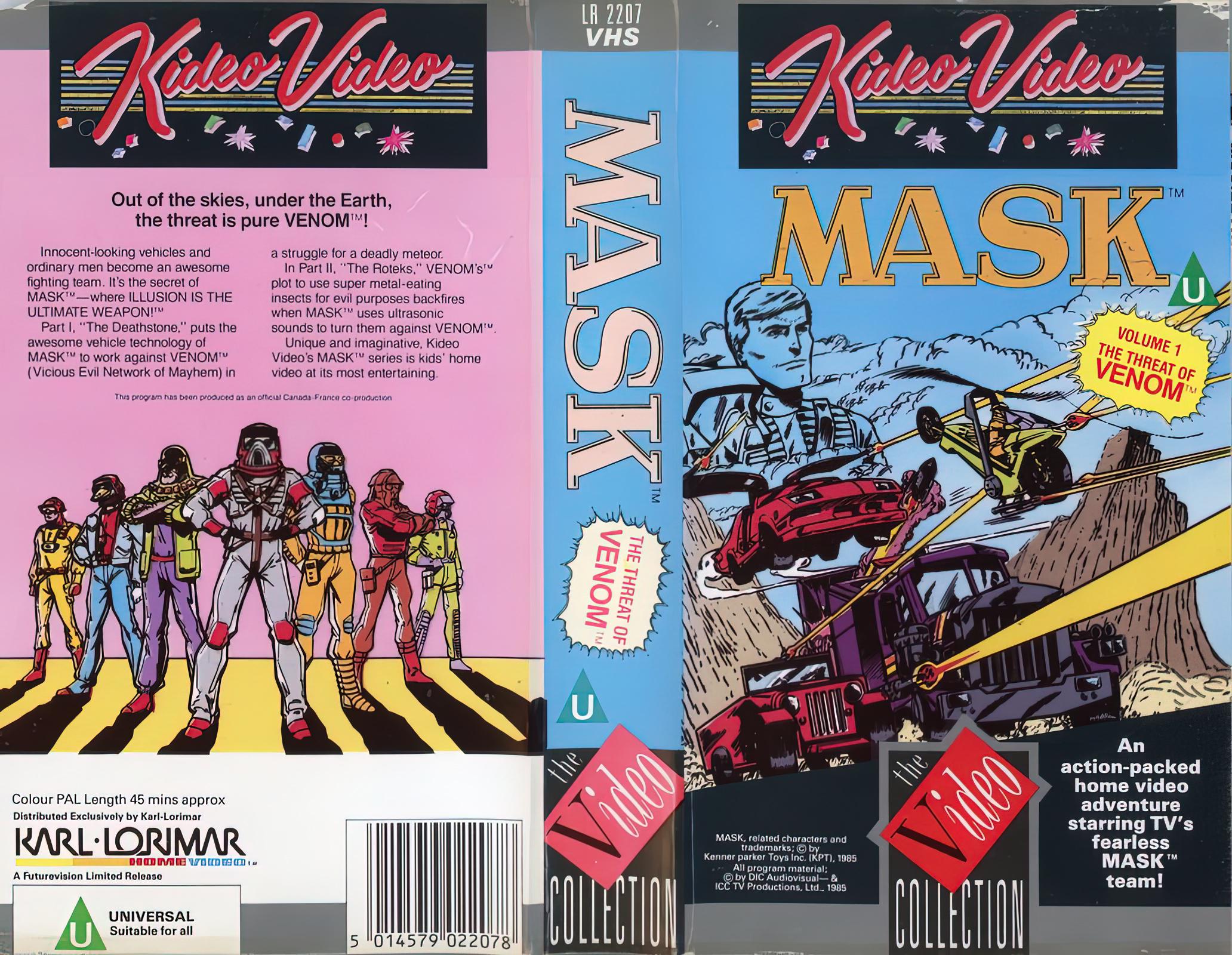 MASK (TV Series 19851986) r/VHScoverART