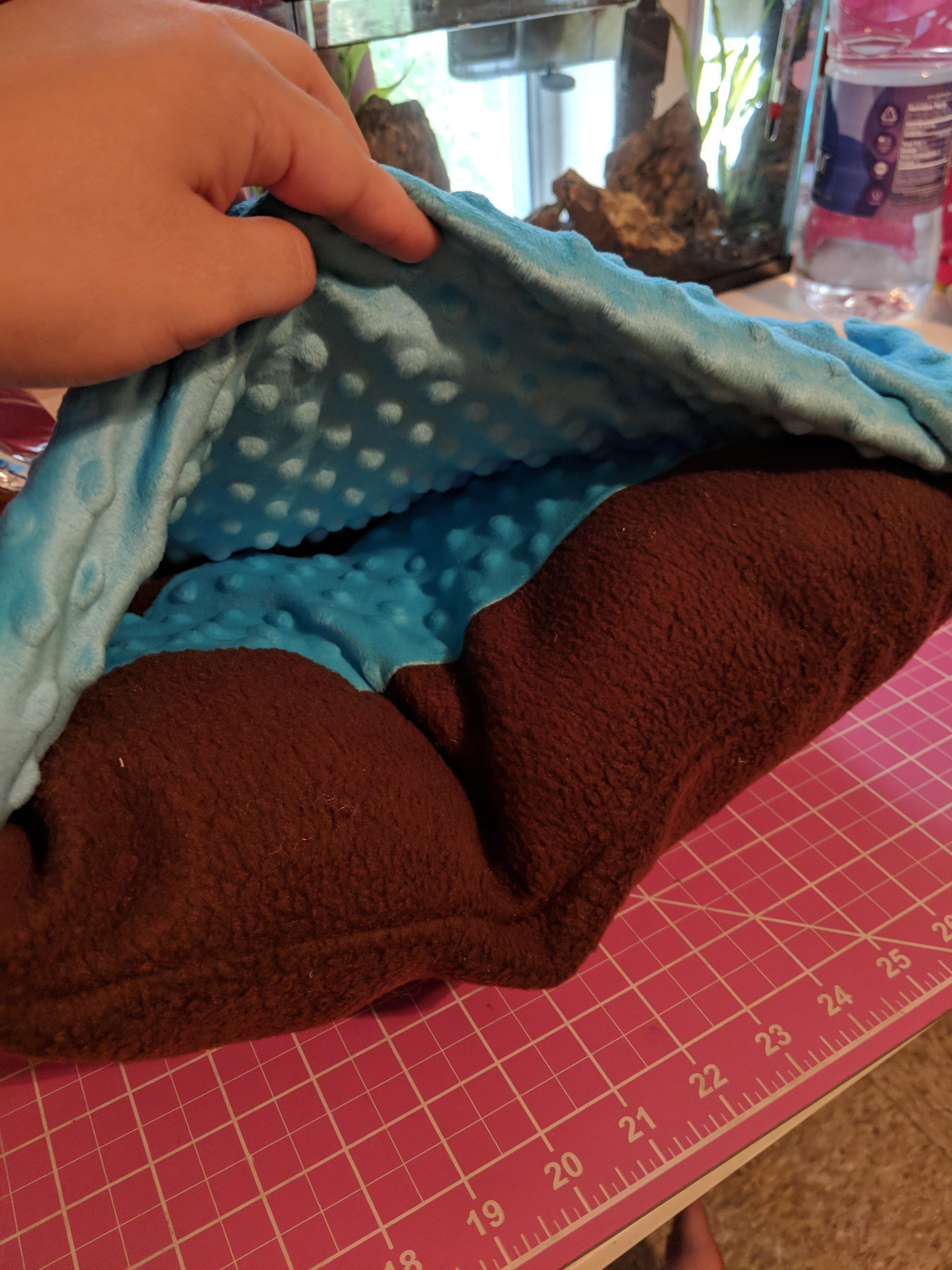 I made an envelope dog bed i measured my dimensions and its too small