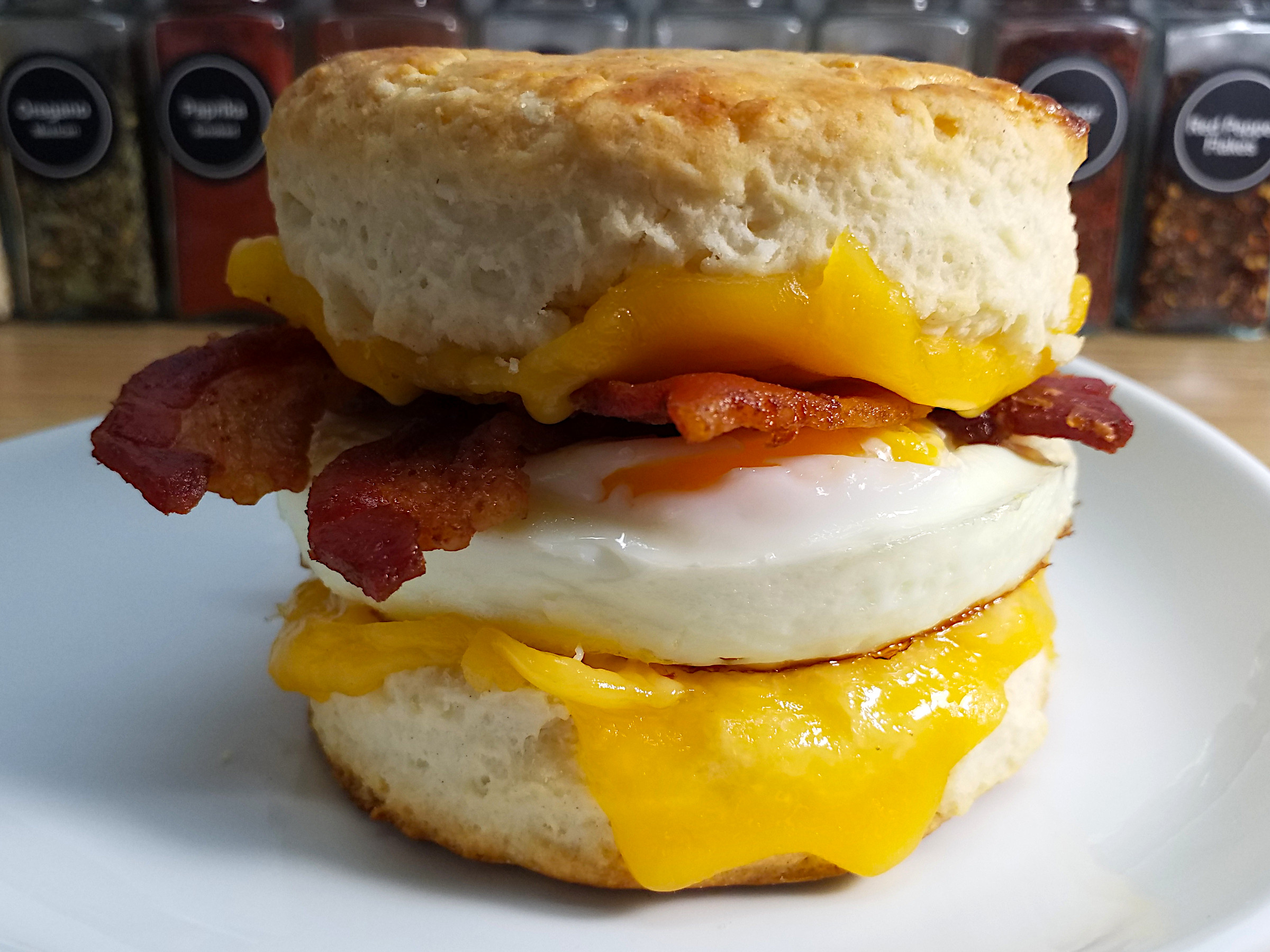 Breakfast Sandwich Bacon Egg and Cheese Biscuit r/Sandwiches