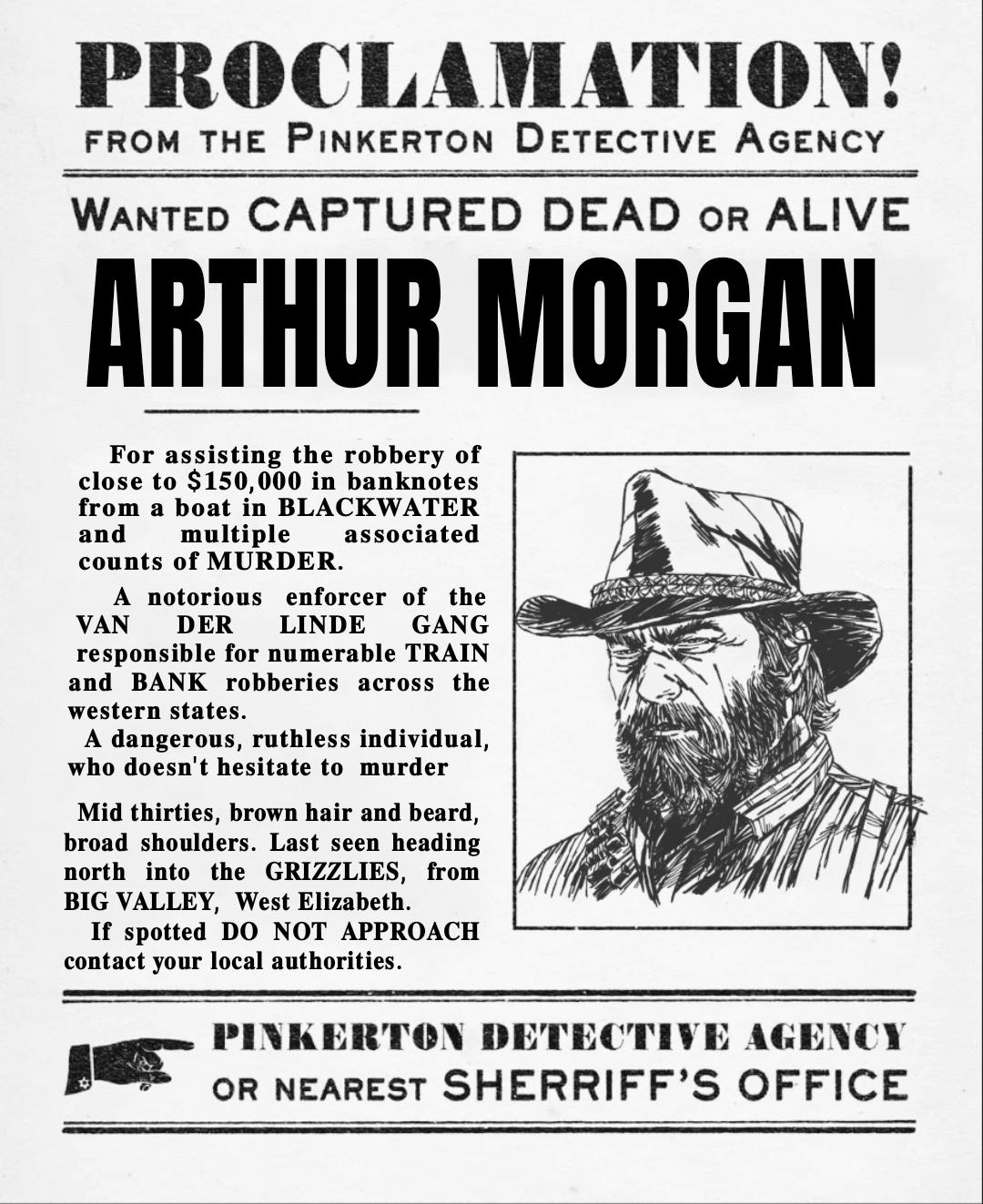 My version of Arthurs bounty poster, inspired by Dutch one r