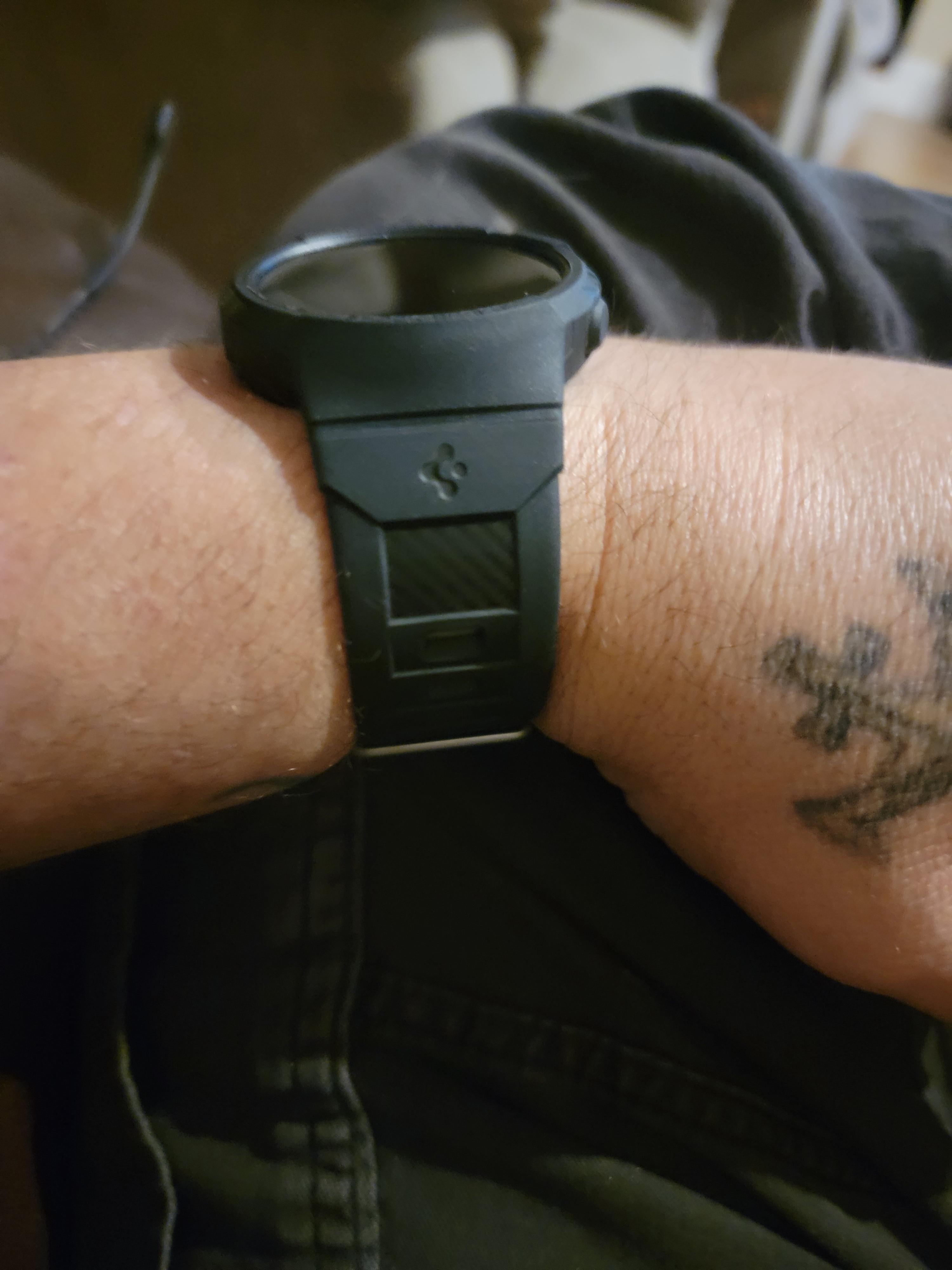 Spigen watch case. I love this new case. It matches my s21ultra spigen