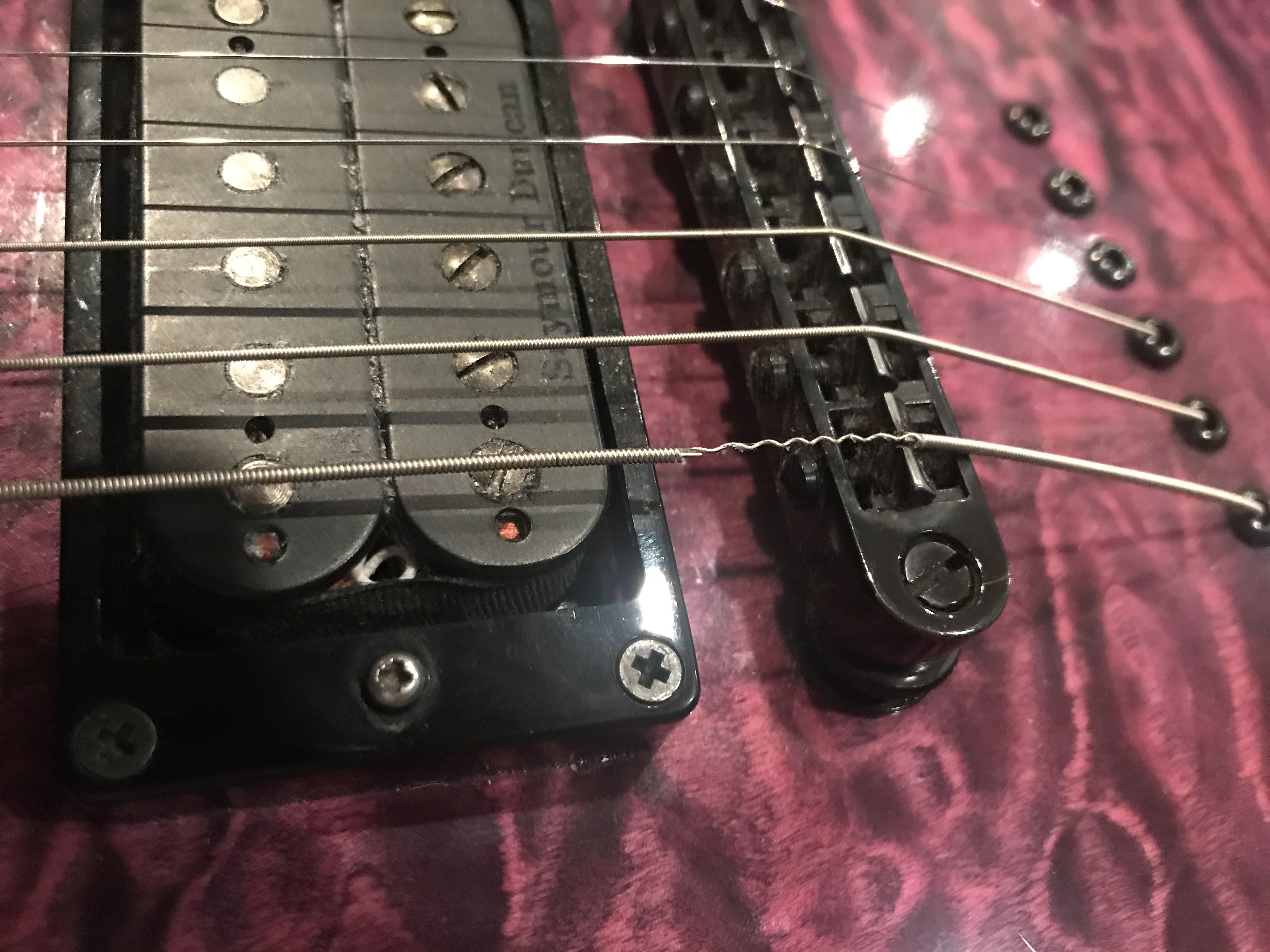 So I was so I was strumming a little (a lot) to hard and this happend