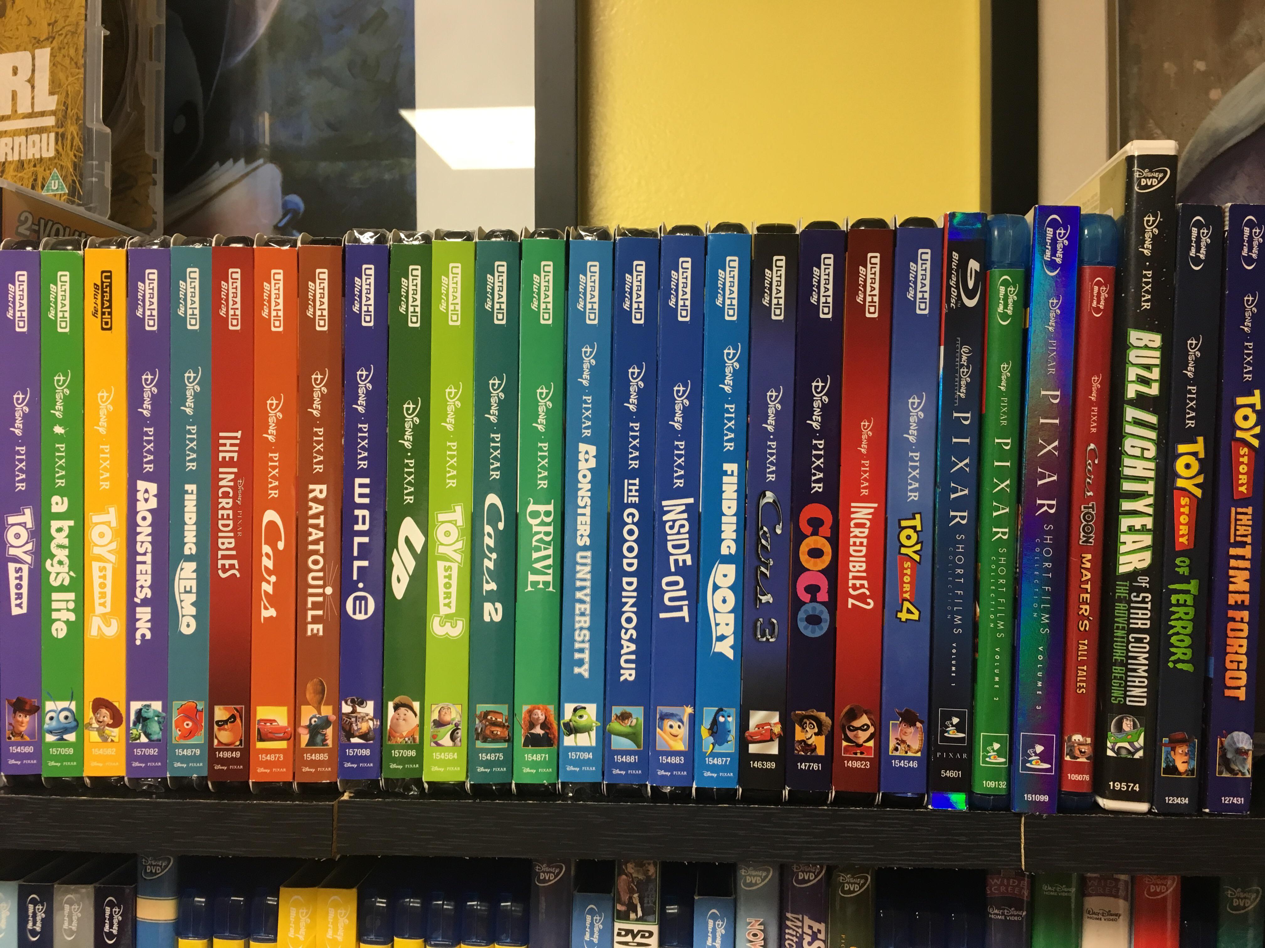 Finally have a complete Pixar 4K collection! r/dvdcollection