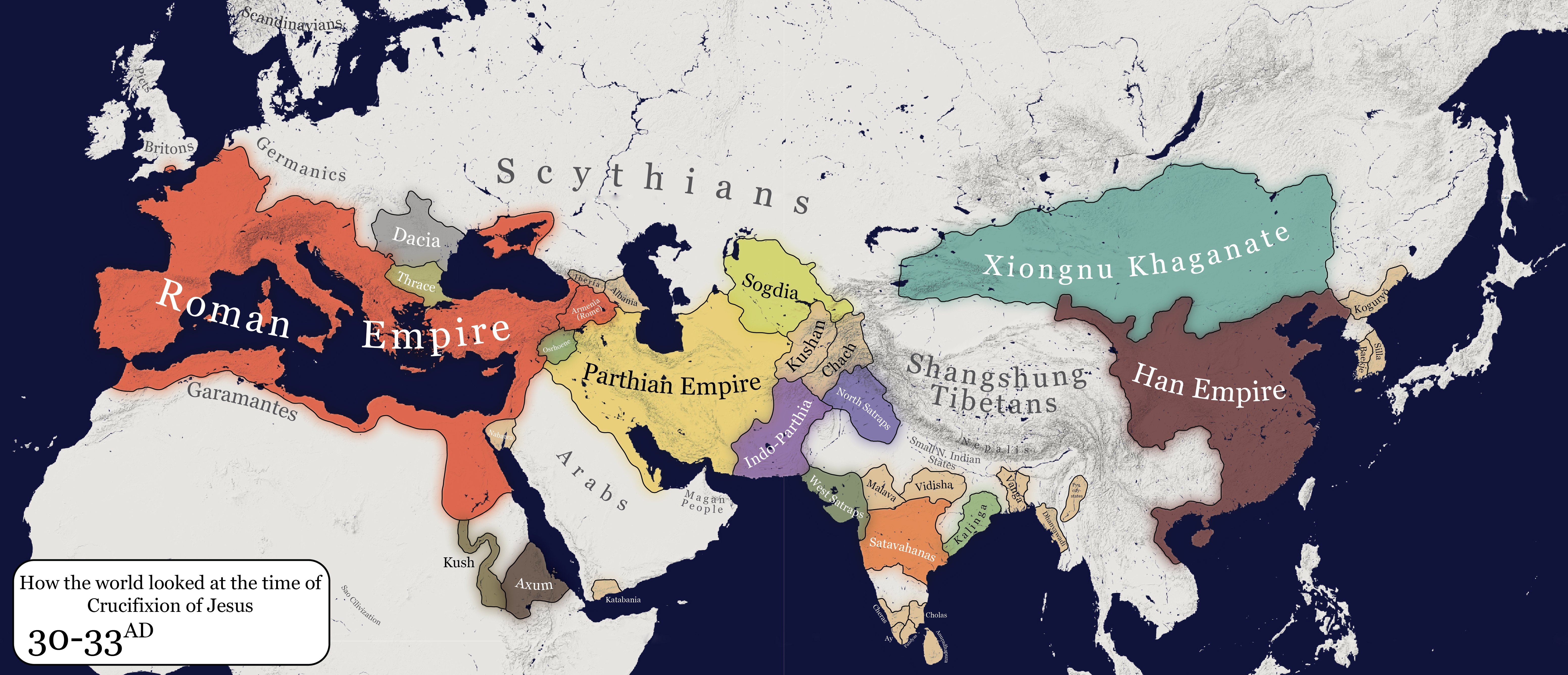 Map at the time of death of jesus r/SPQR