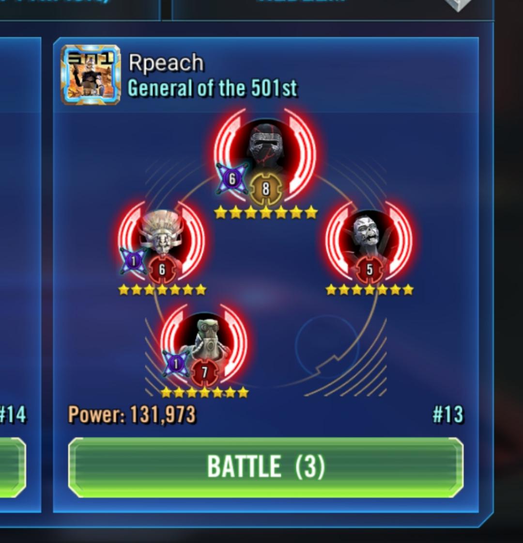 Interesting SLKR strategy r/SWGalaxyOfHeroes