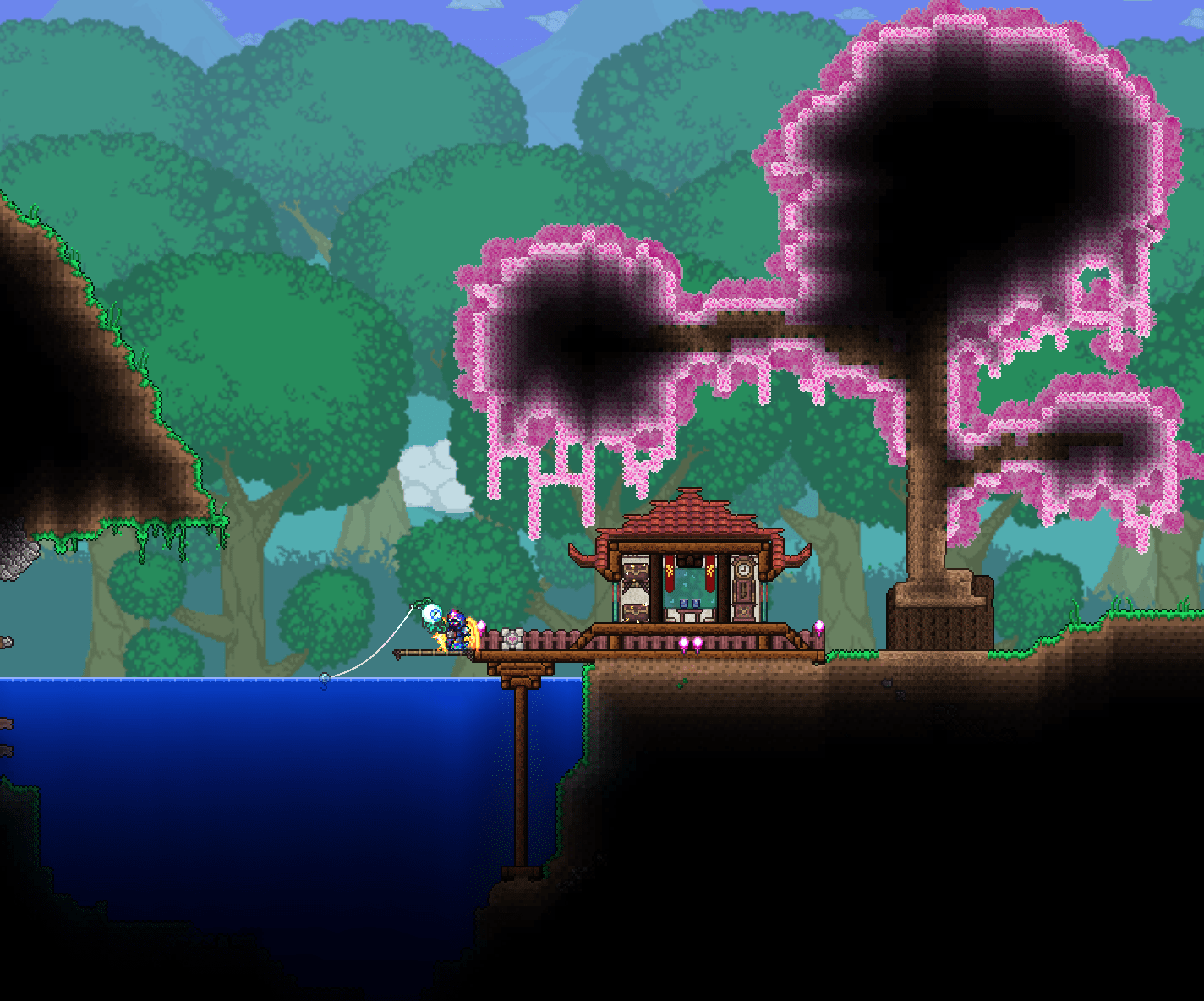 Forest Fishing Spot r/Terraria