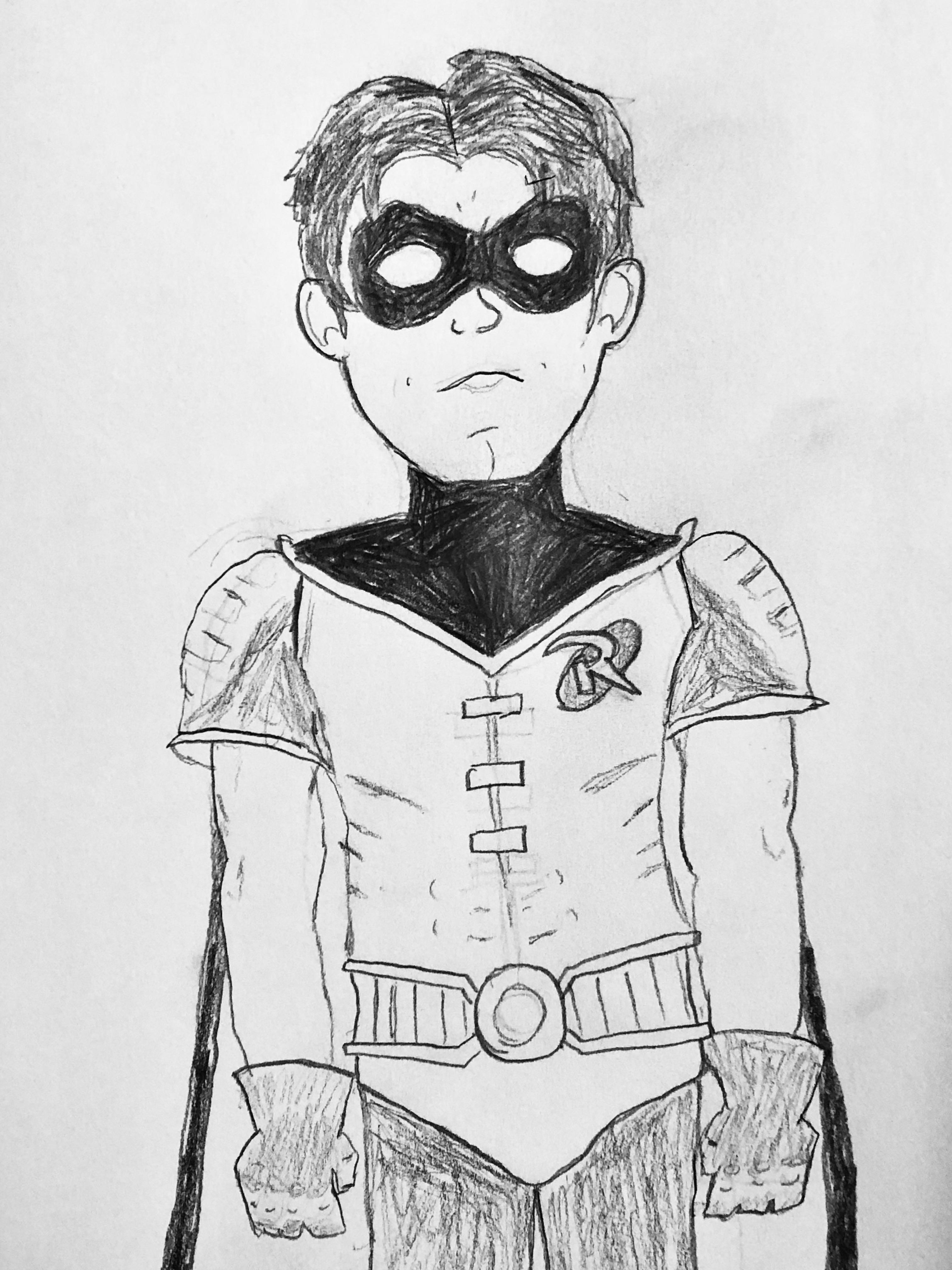 My drawing of Tim Drake r/Robin