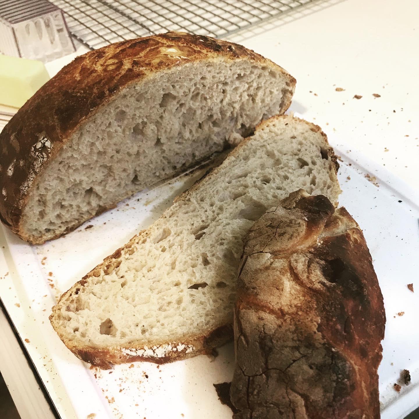 First ever loaf! Pain de campagne using a levain starter from flour