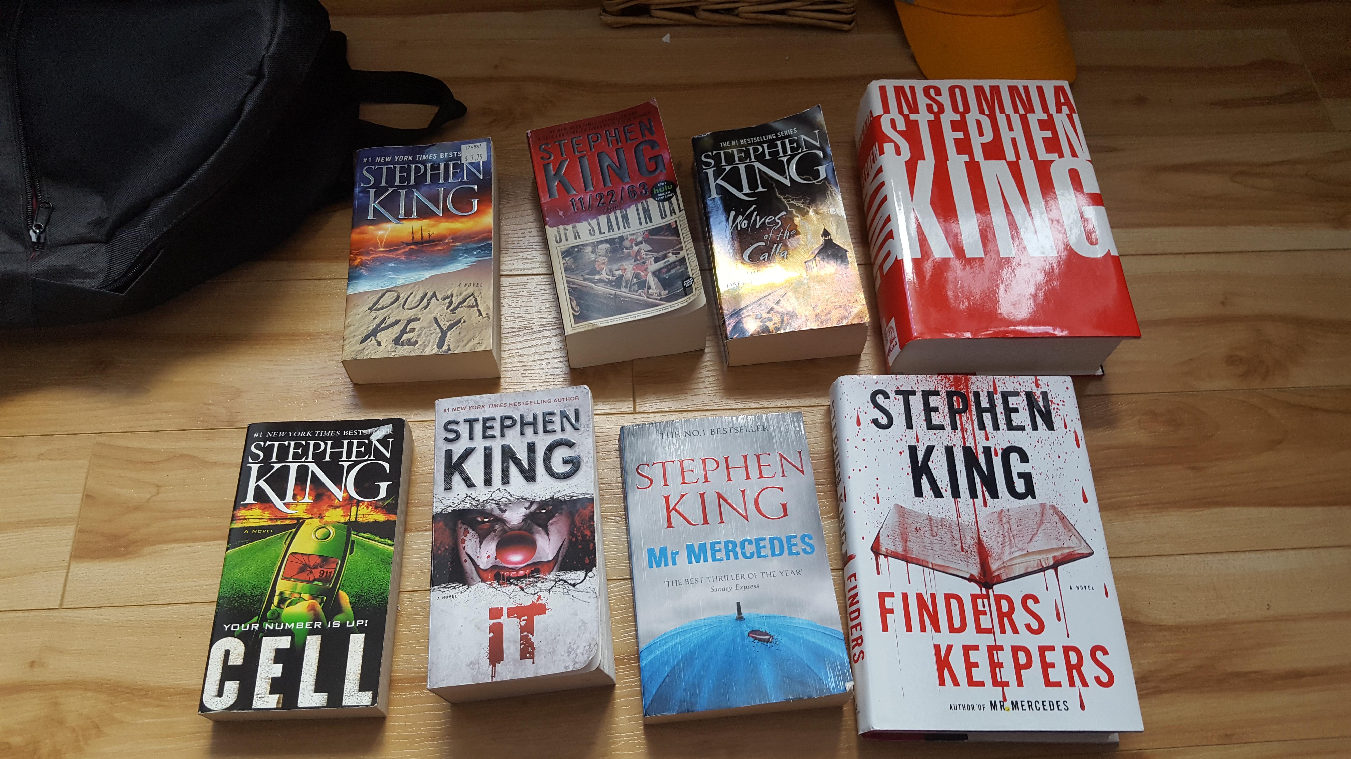 Best thrift store haul yet. Can't wait to finally read IT! r/stephenking
