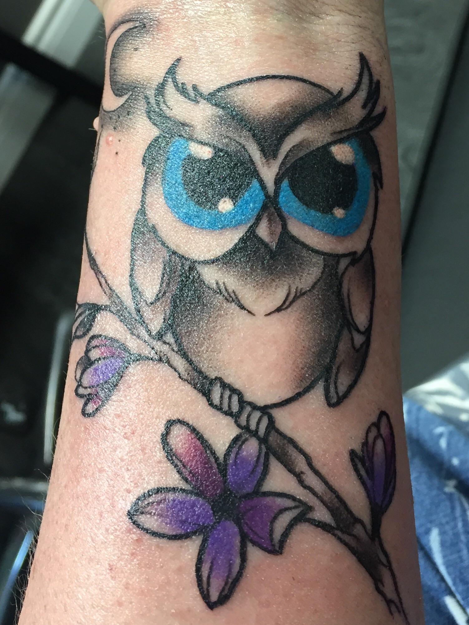 Cheeky Owl by Tara Legacy Tattoo in London Ontario r/tattoos