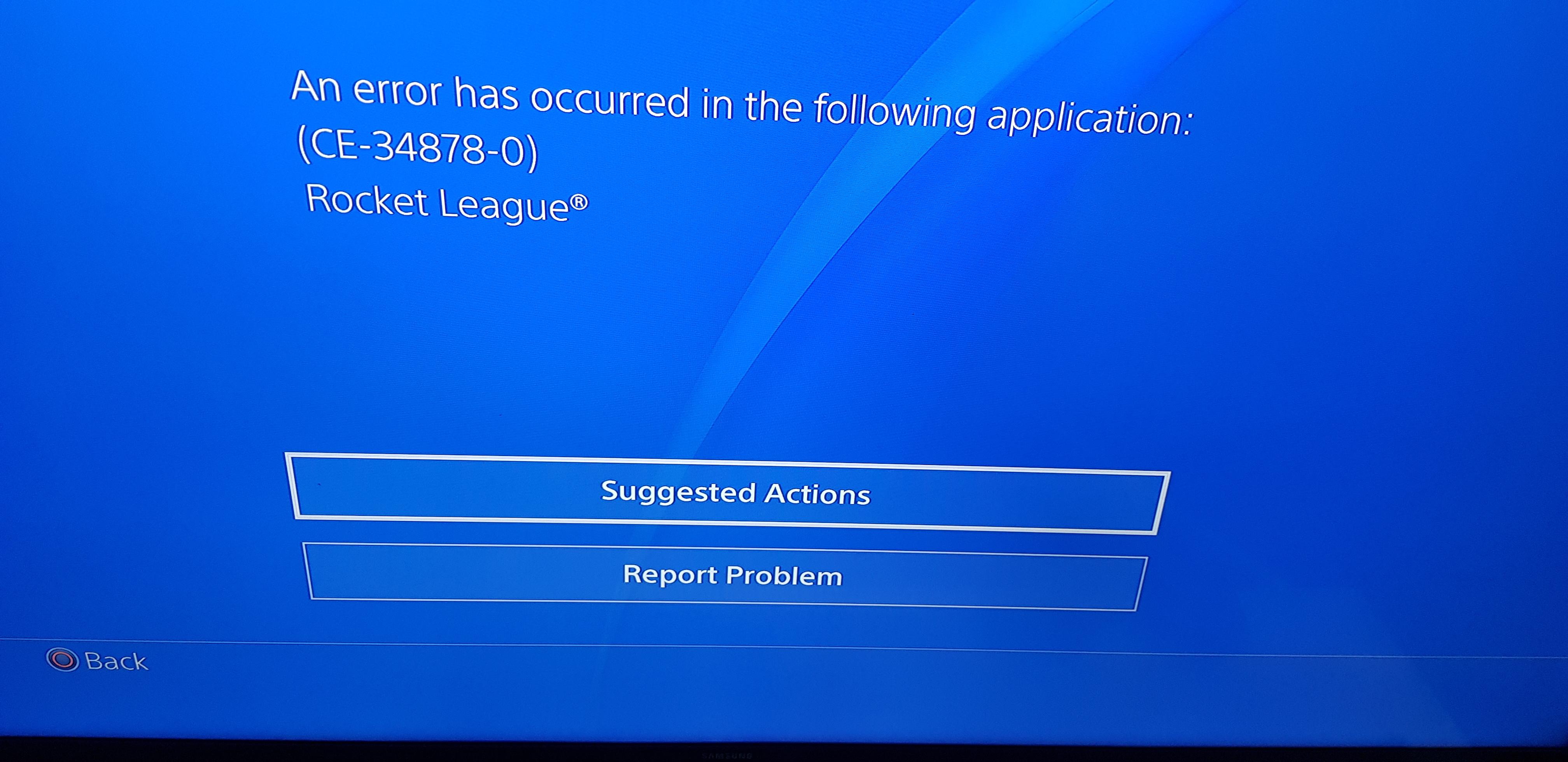 Fixing PS4 Error Code (CE348780) In Rocket League Game PS4 Storage