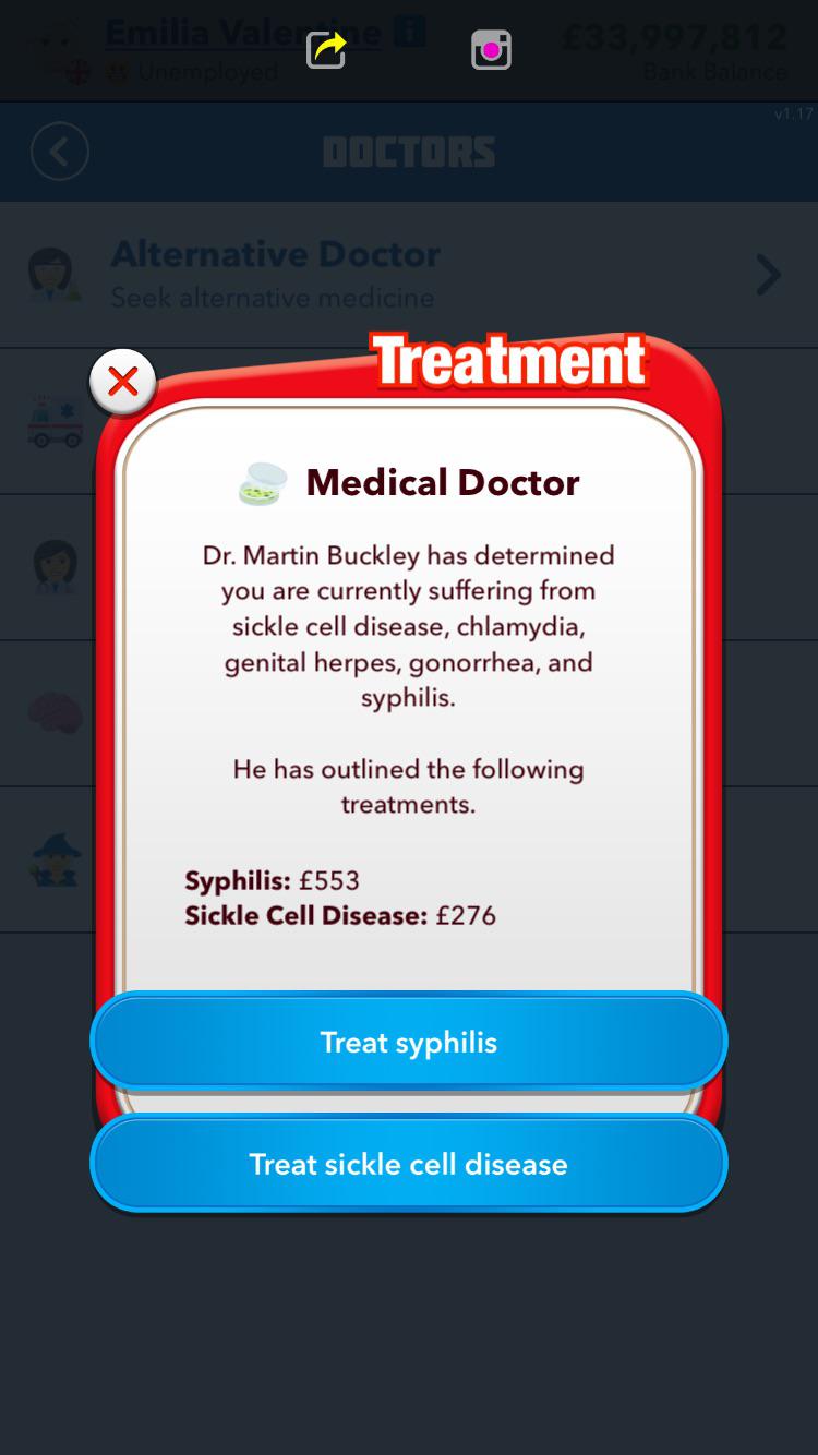 BitLife hack if you have all the STIs you no longer have to worry