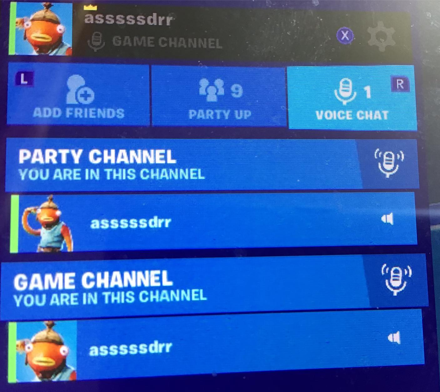 Anybody else getting this glitch where it says you are in both voice