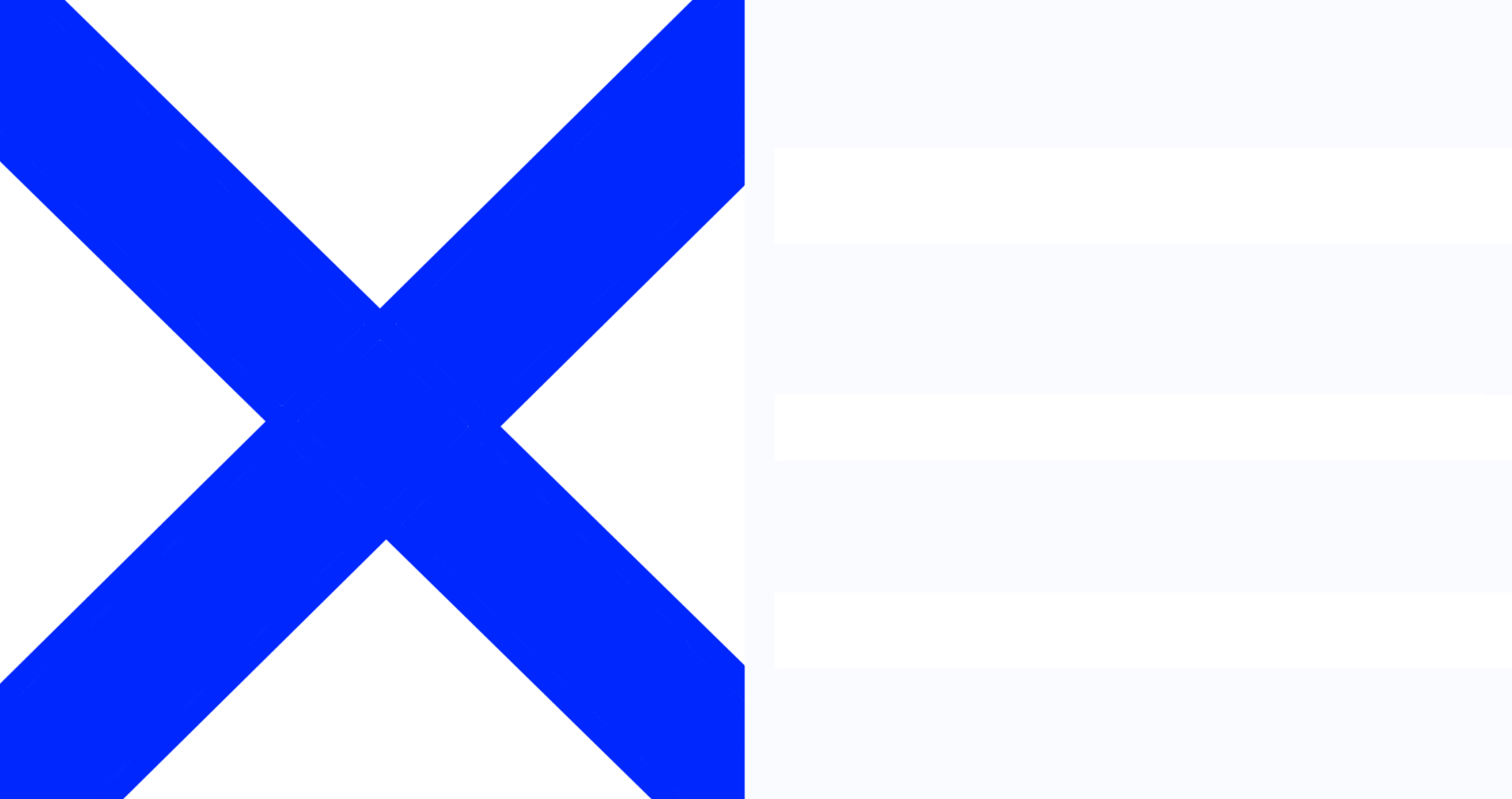 The Xshapped flag I made (reuploaded due to rules) r/vexillology