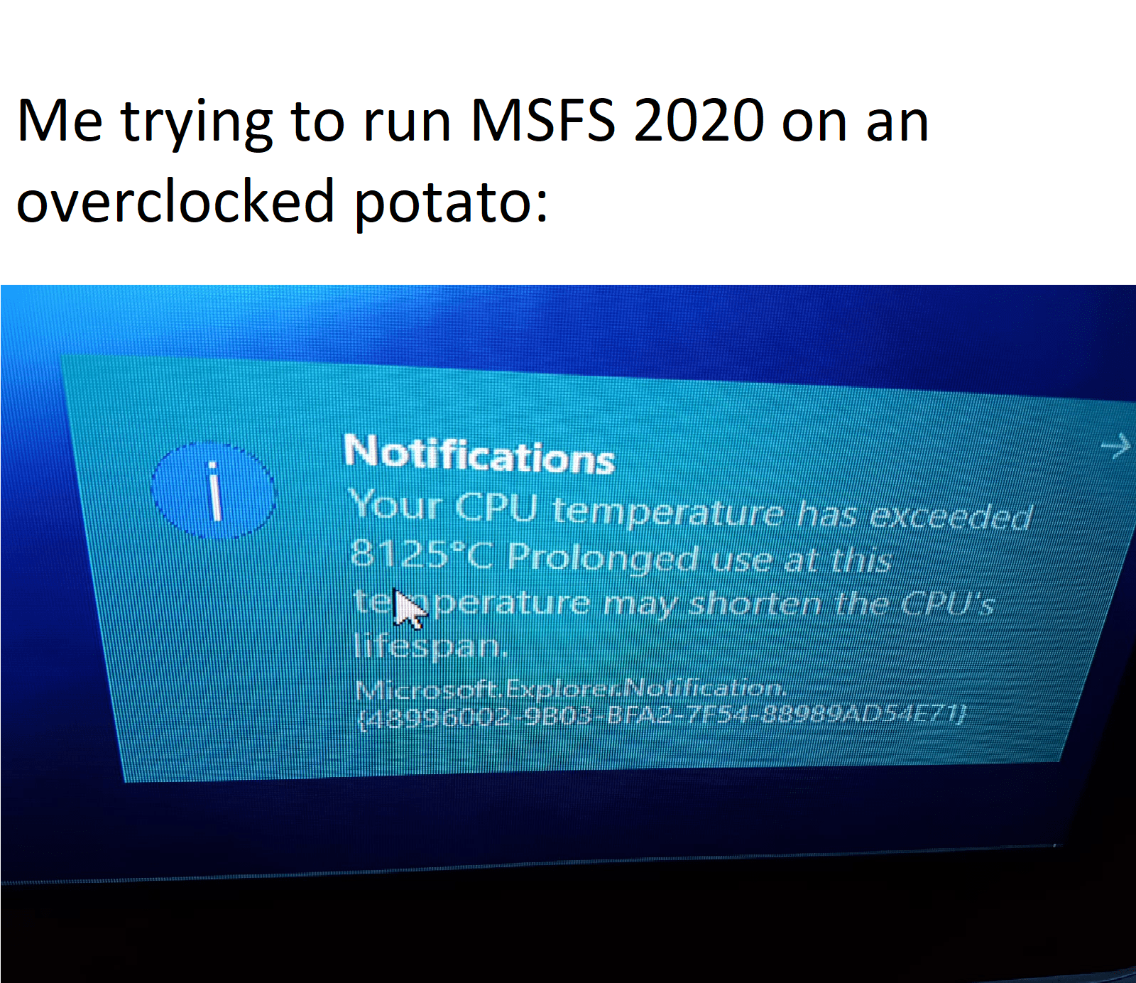 Msfs 2020 made my pc hotter than the sun r/aviationmemes