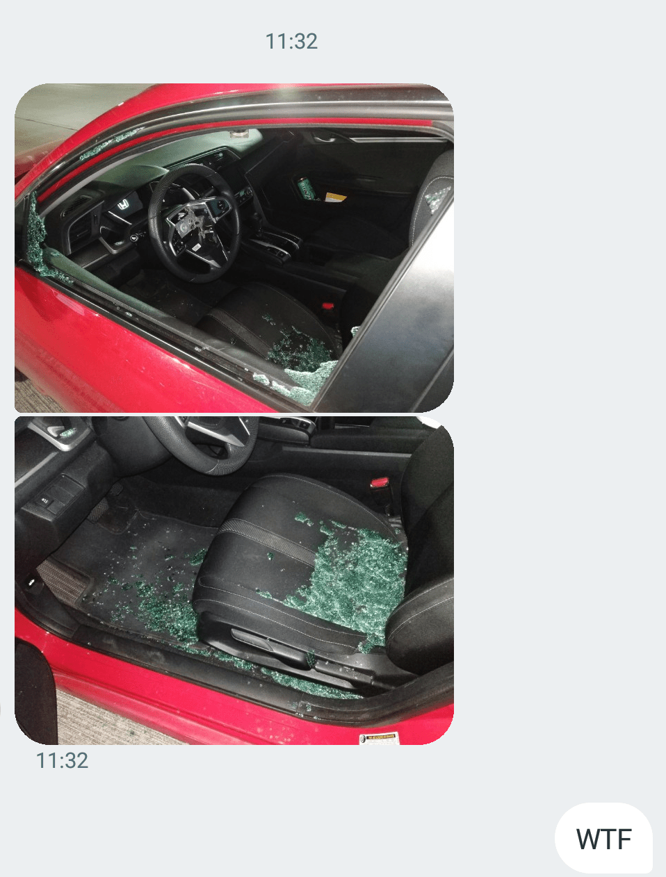 My friend's car was broken into yesterday Wellthatsucks