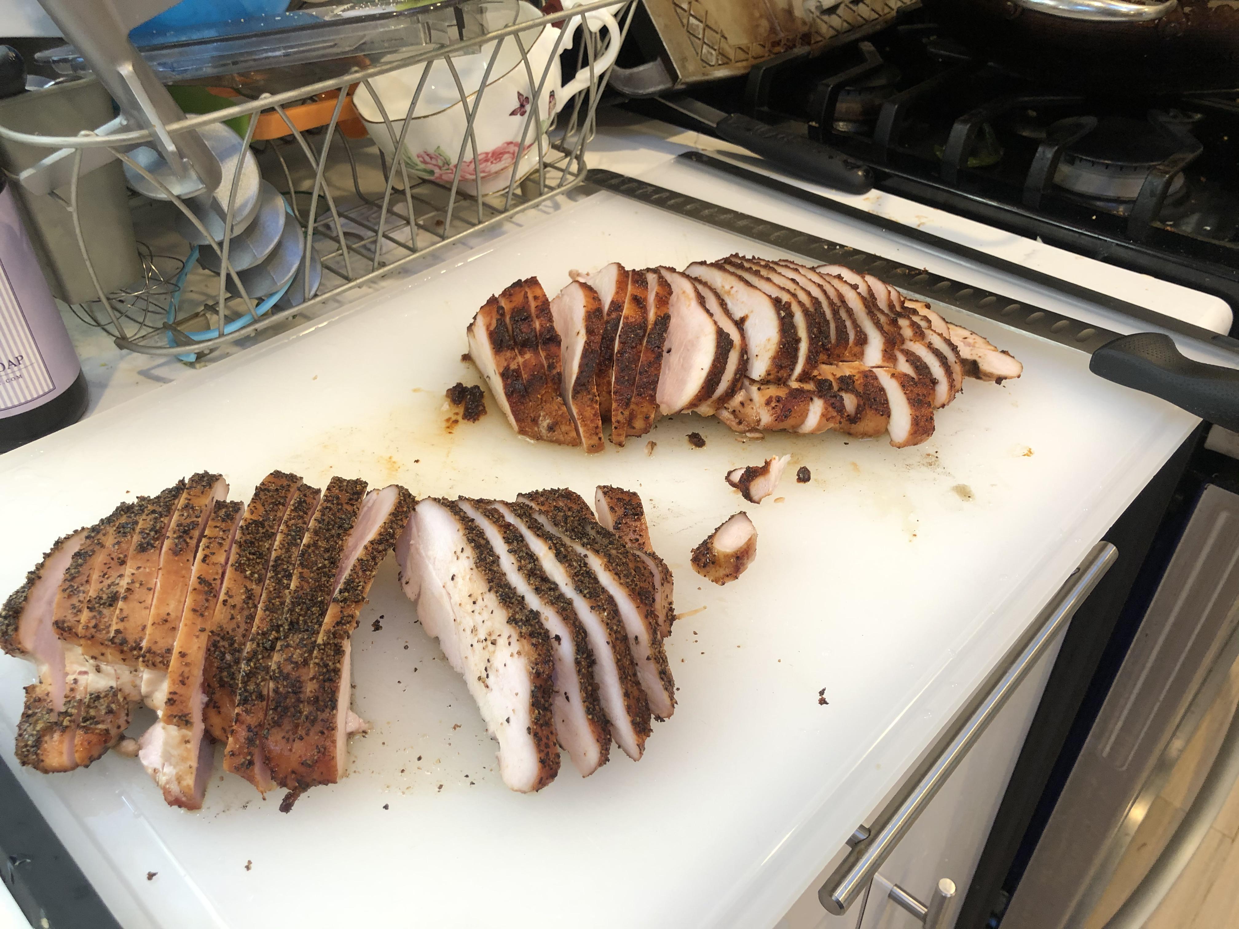 Pecansmoked boneless turkey breast r/smoking