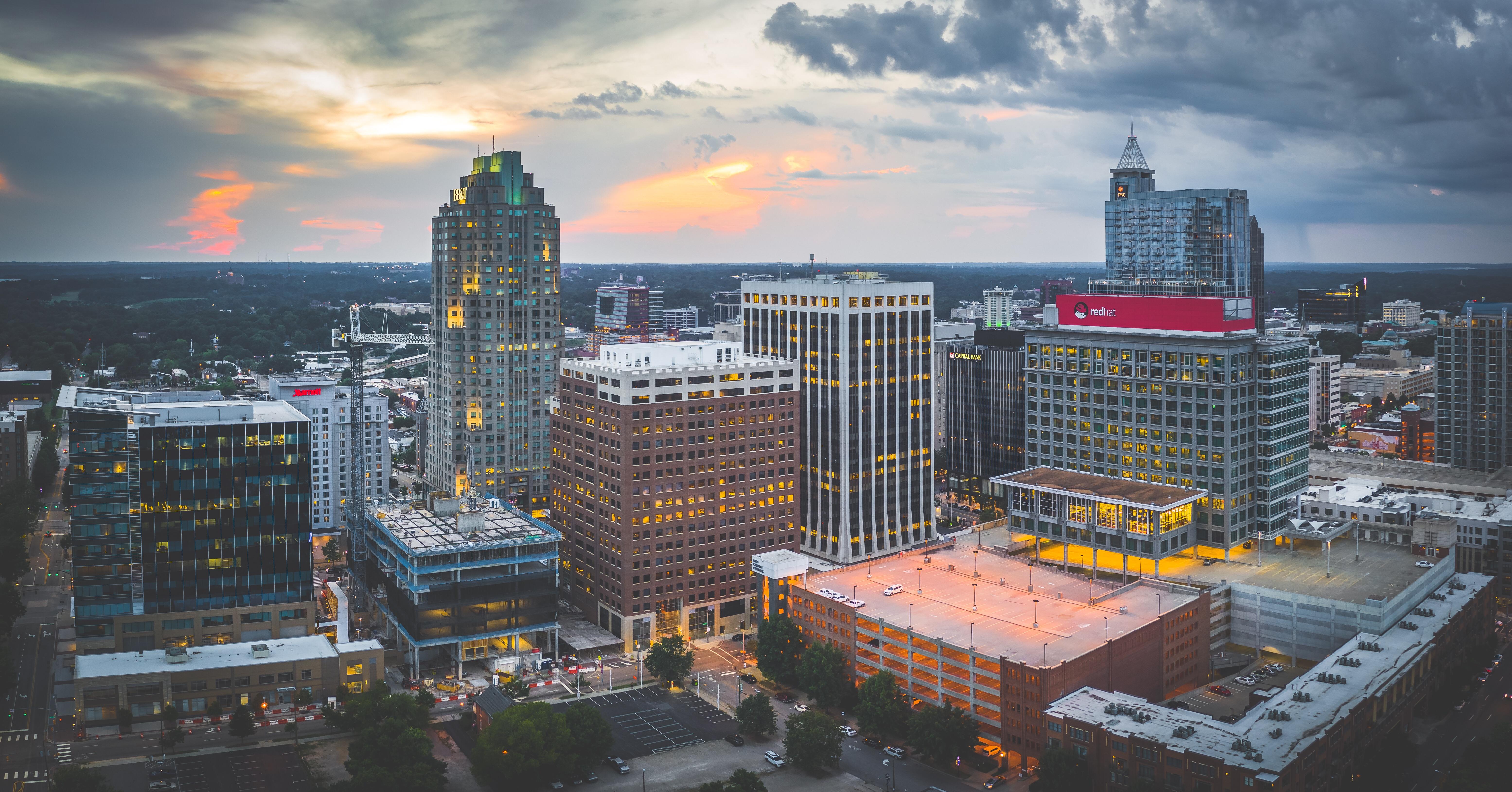Downtown Raleigh sunset r/NorthCarolina
