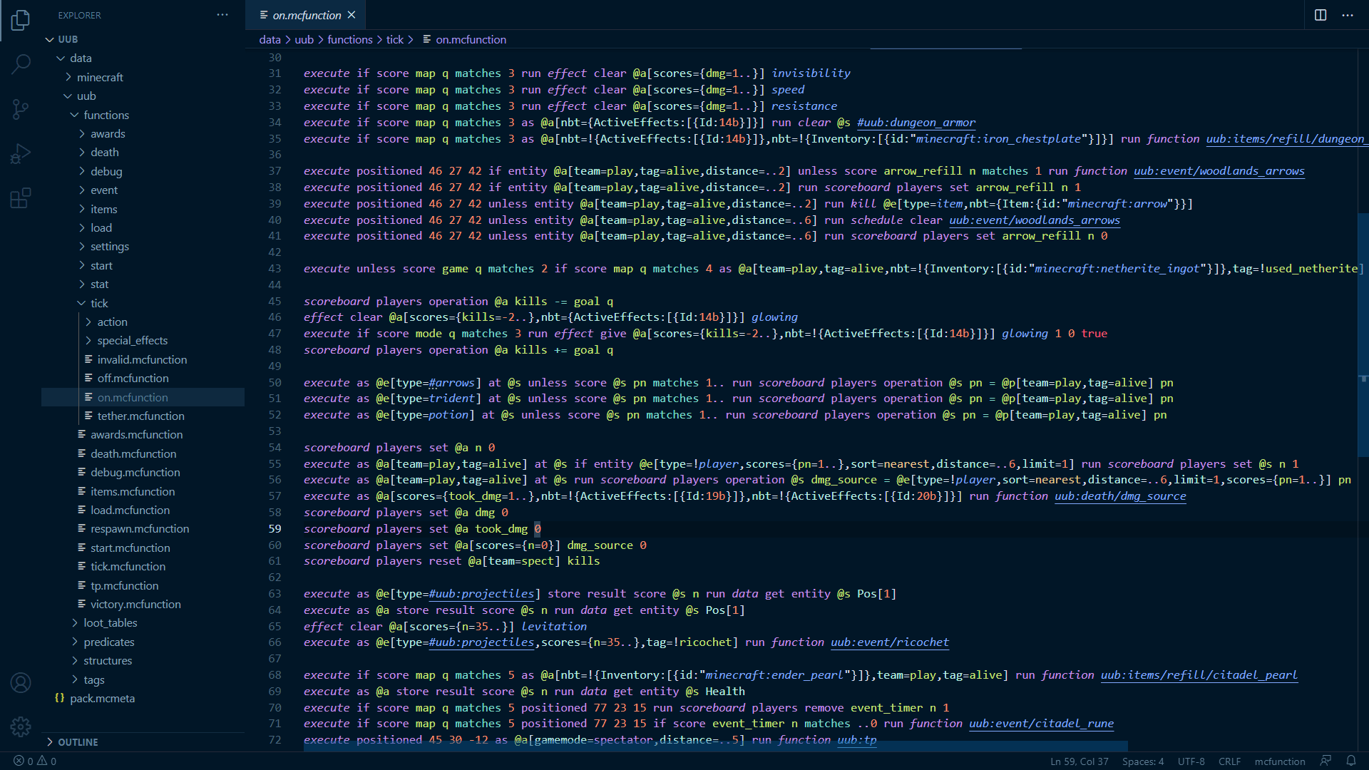Visual Studio Code has a free Minecraft data pack extension which comes