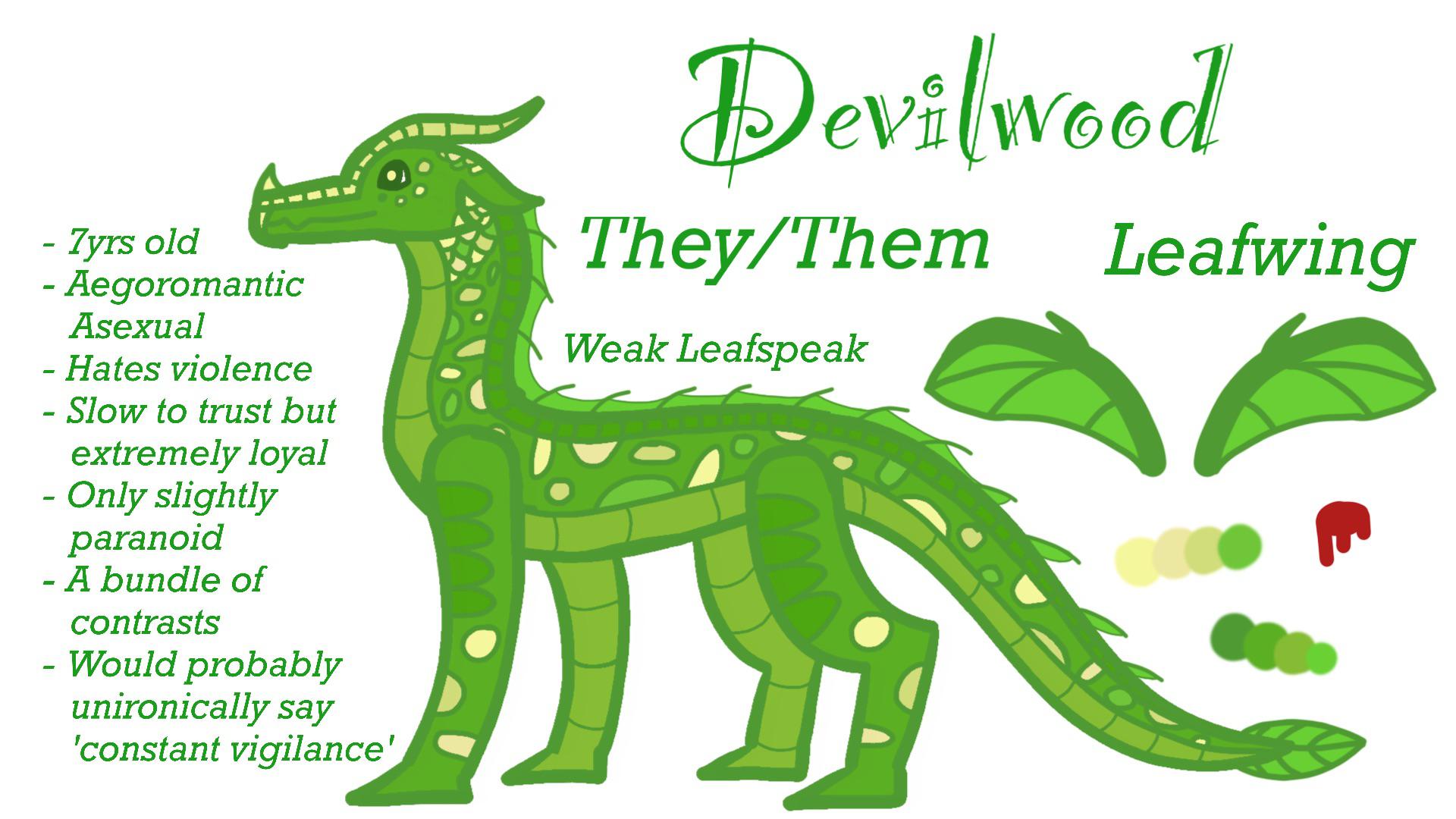 Updated Devilwood ref sheet! Contains a whole lot more
