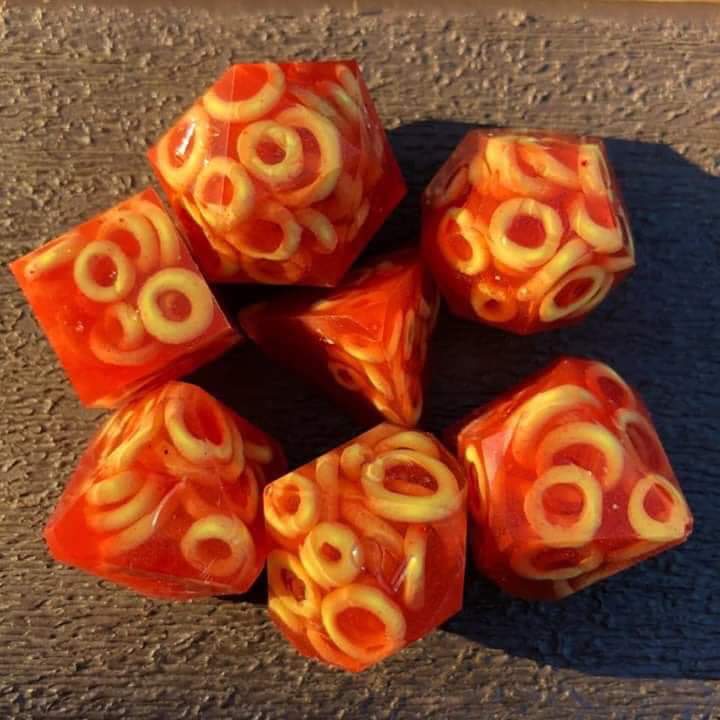 Spaghettios DnD dice r/DiWHY
