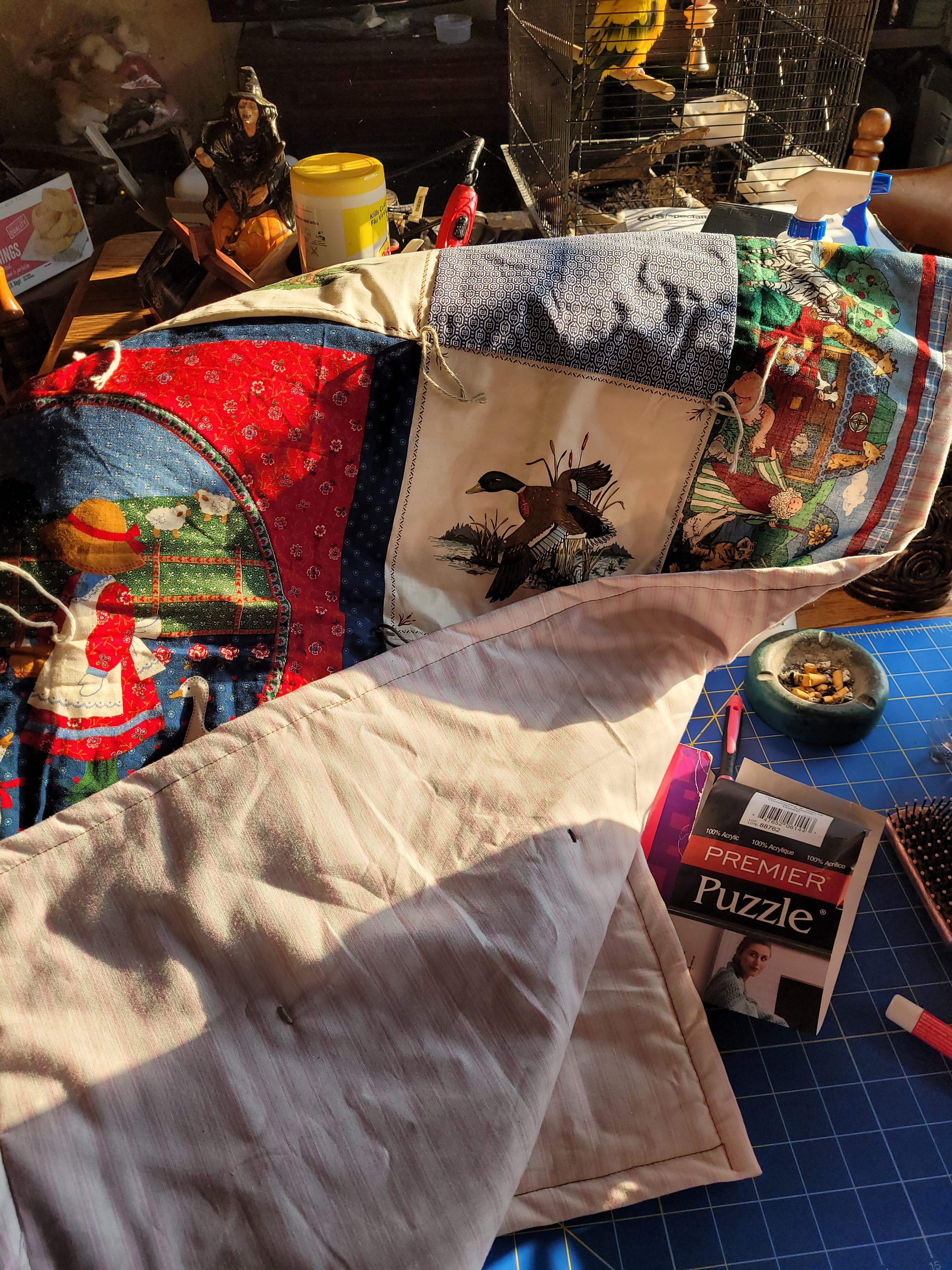 Made over 60 of these lap quilts last Tuesday and yesterday with the