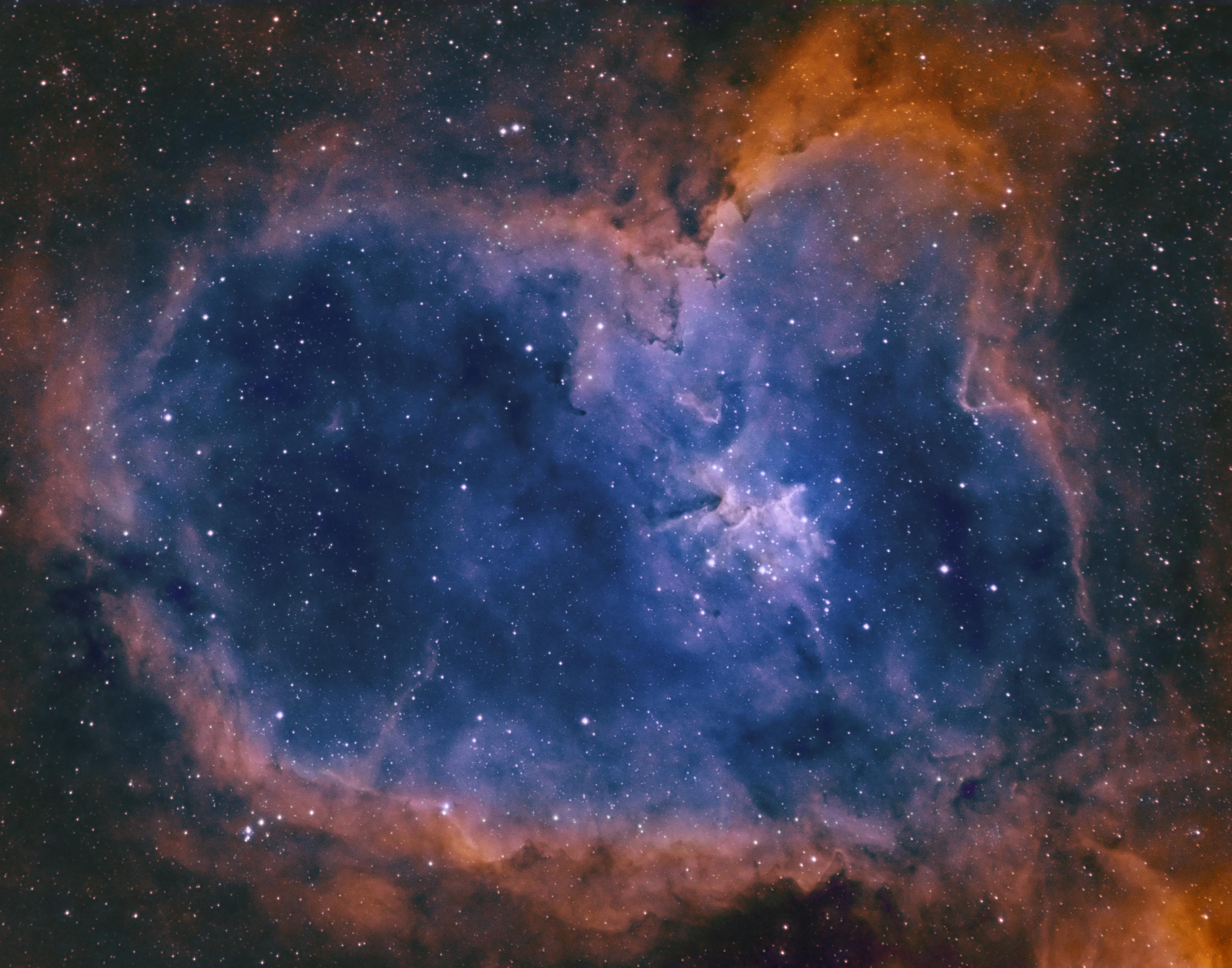 The Heart Nebula in SHO narrowband (13 hours) r/astrophotography
