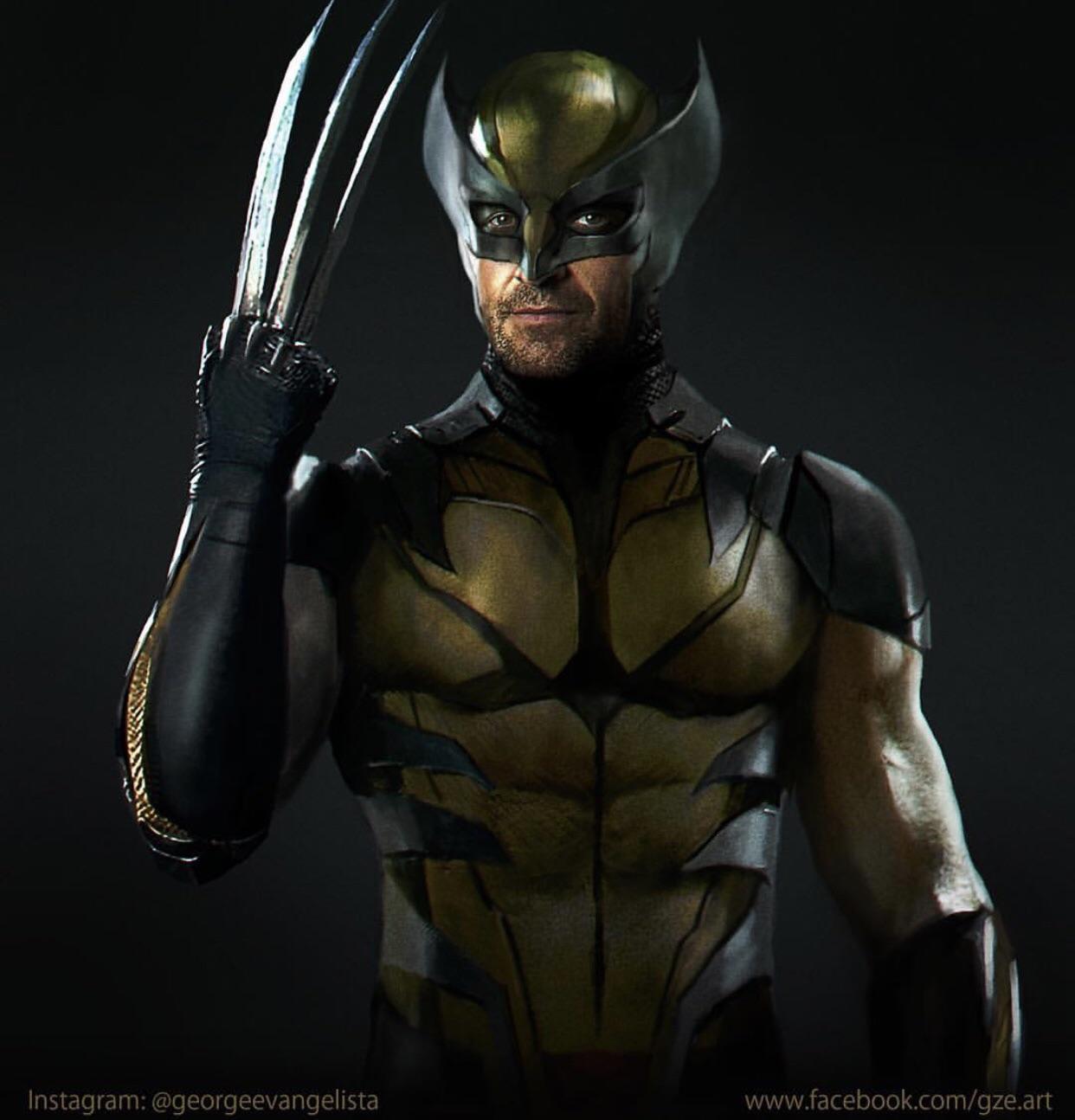 Classic Wolverine (Hugh Jackman PaintOver) by Evangelista r
