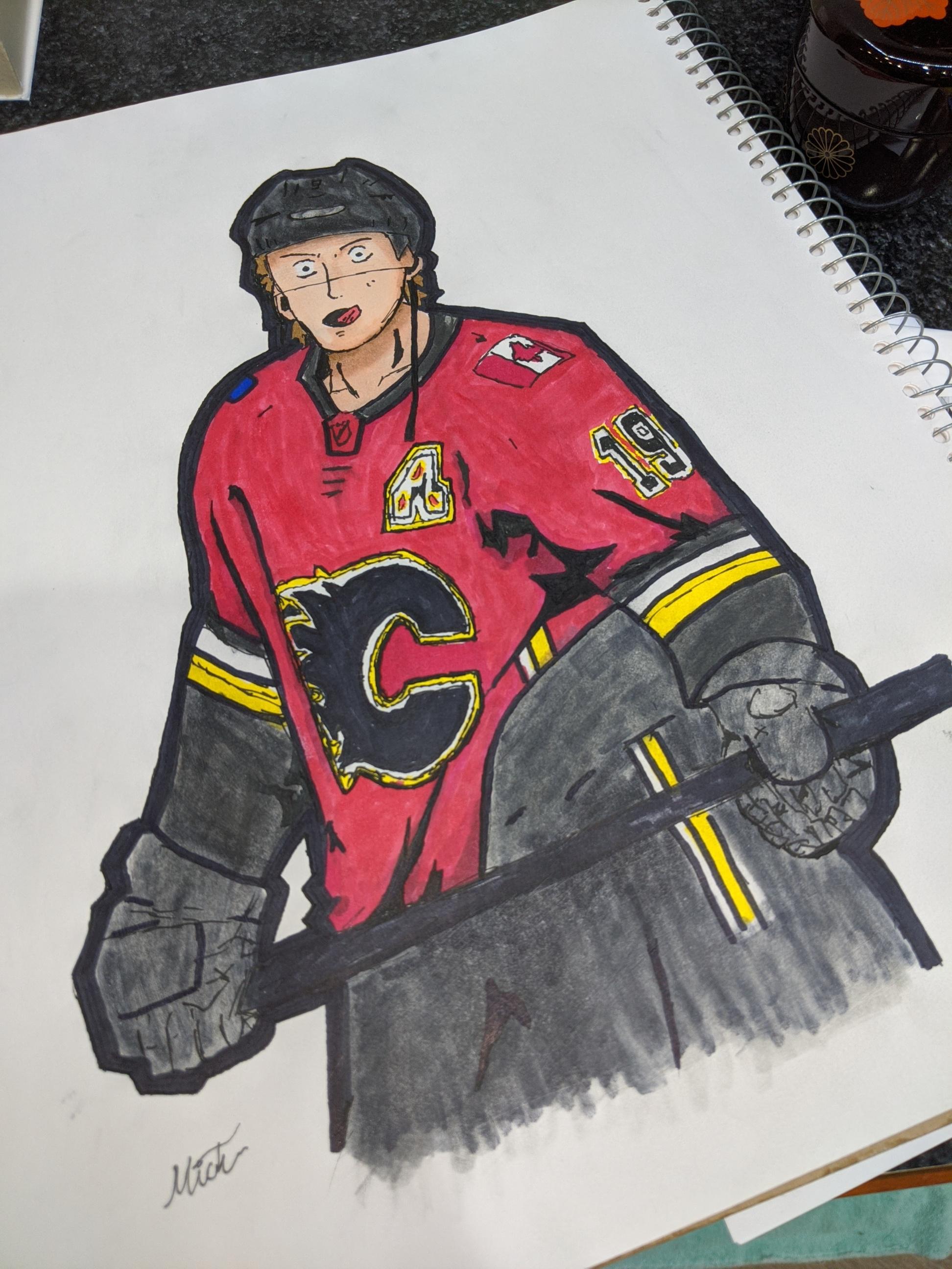 My Matthew Tkachuk Drawing Rcalgaryflames