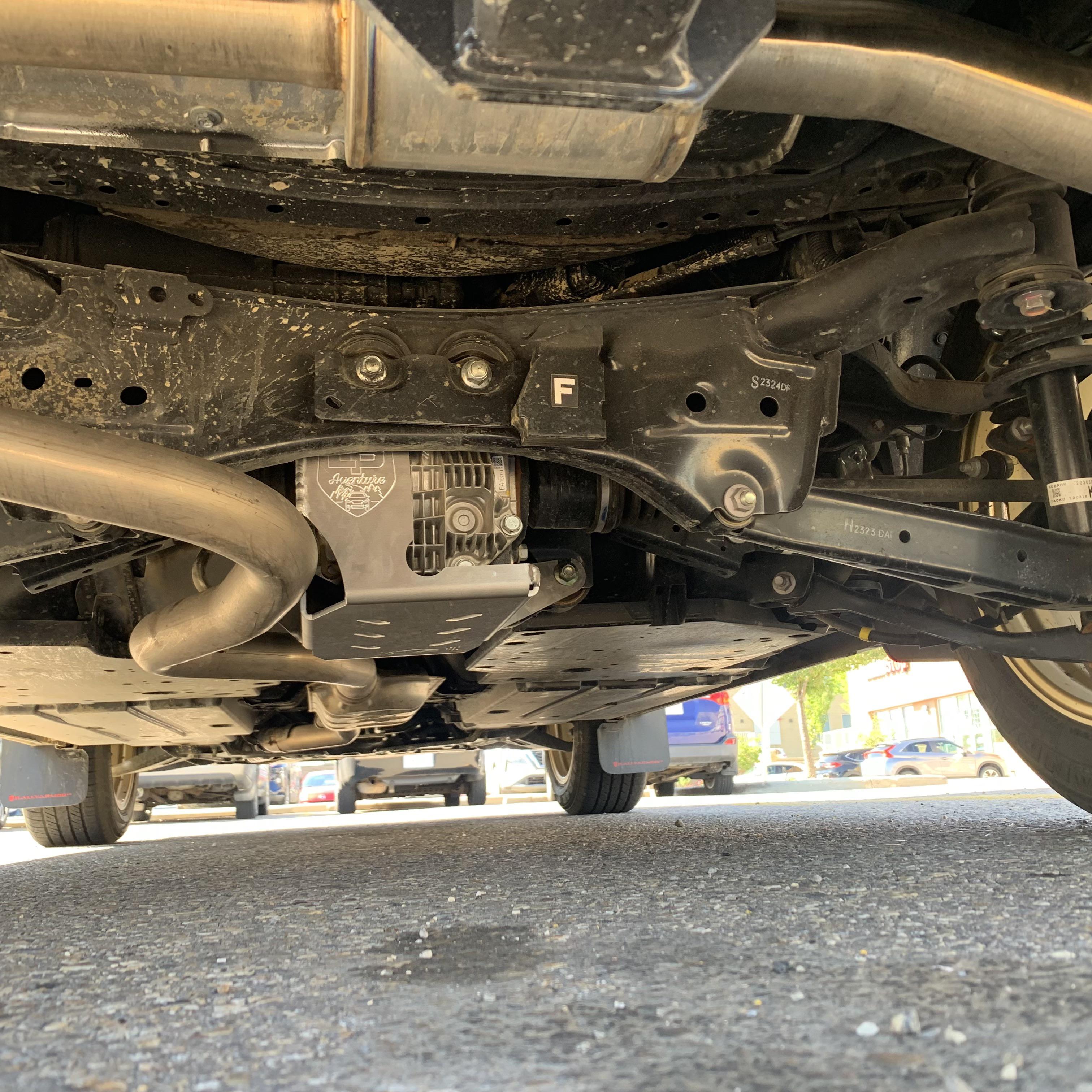 LP Aventure dif guard/skid plate installed r/Crosstrek