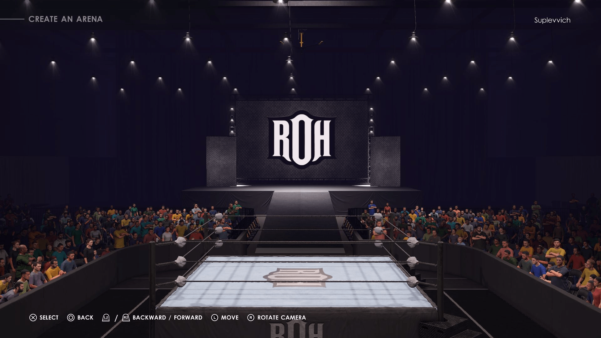 Custom Ring of Honor TV arena now out on WWE 2K22's Community Creations