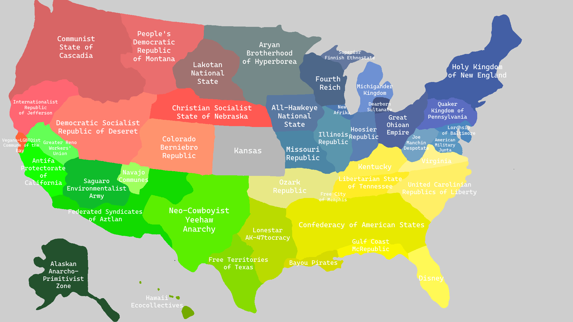The United States but it's the political compass r/imaginarymapscj