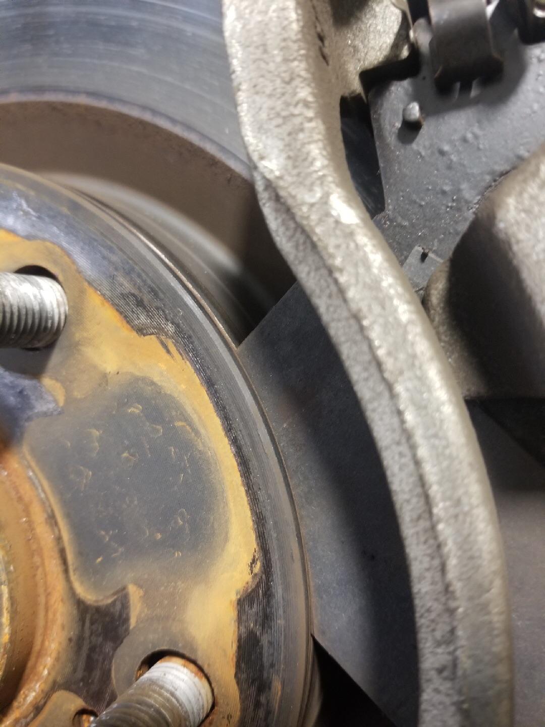 Customer installed new brake pads in the driveway, 10k miles later came